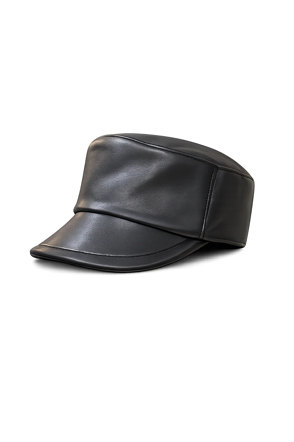 Women's Lambskin Leather Equestrian Riding Cap — view 4