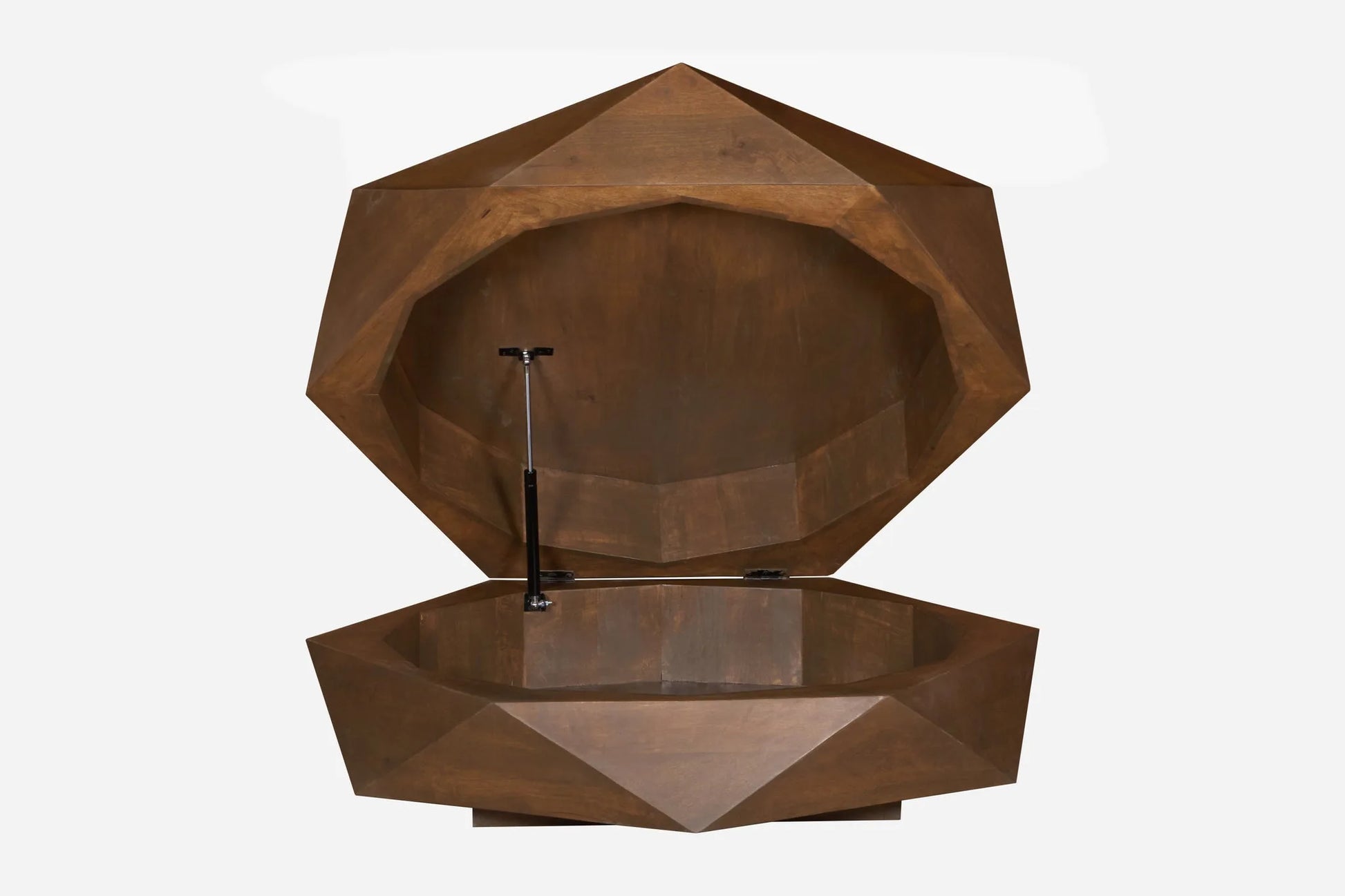 Diamond Shape Solid Wood Lift Top Coffee Table detail view 3