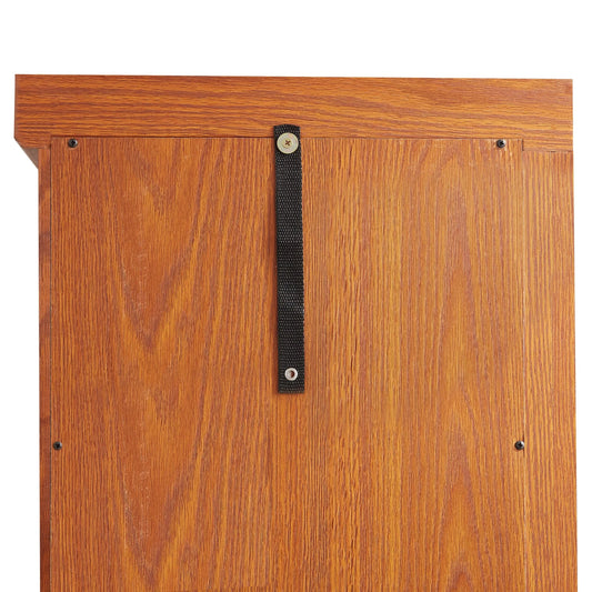 Corner Lighted Curio Cabinet Corner Glass Cabinet Lighted Curio Cabinet Corner Display Case for Living Room, Curio Cabinet, Antique collection, Wine, Bar Glass Storage Light Included, Dark oak detail view 2
