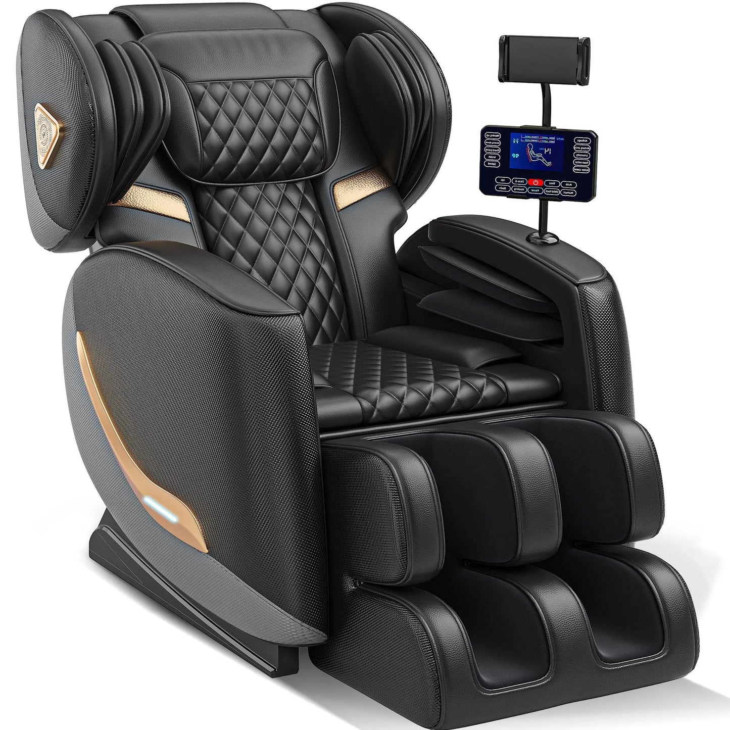 Massage Chair Full Body and Recliner, Zero Gravity Massage Chairs, 10 Fix Rollers, Airbags, Heating, Foot Massage, Auto Modes, Bluetooth Speaker and Touch Control Screen for Home and Office detail view 2