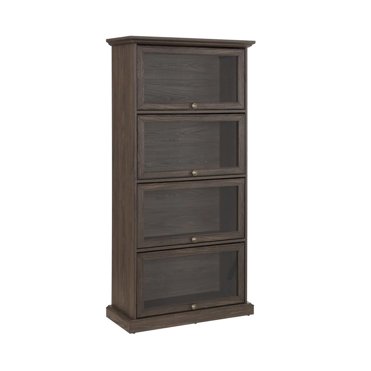 Glass display cabinet 4 Tier Glass Display Cabinet Storage Curio Cabinet with Flip up Glass Doors, Collectors Showcase Toy Figure Organizers Rack, Bookcase for Living Room BRO detail view 13