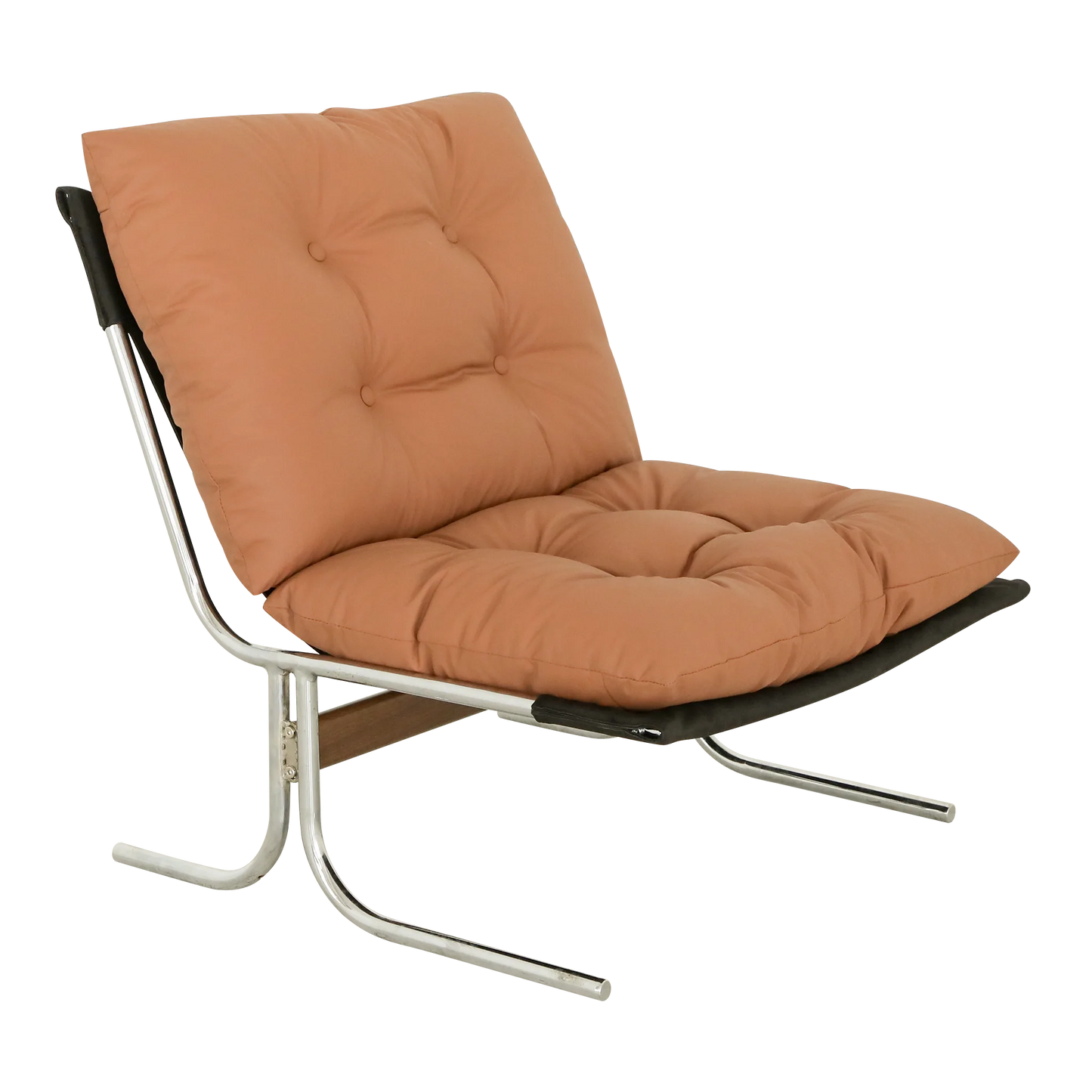 Leather Armchair, Modern Accent Chair High Back, Living Room Chairs with Metal Legs and Soft Padded, Sofa Chairs for Home Office, Bedroom, Dining Room (Brown-1pc) detail view 5
