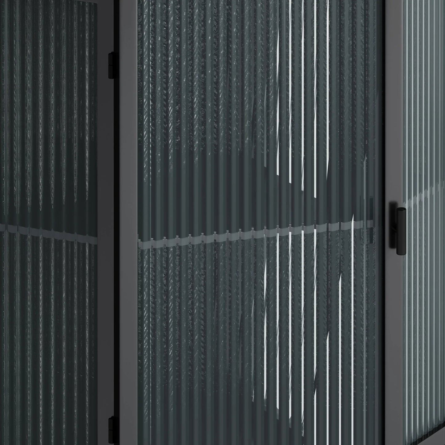 22.25' Floor Coner Cabinet with Tempered Glass Door & Storage Shelves for Bathroom, Living Room, Bedroom (Black) detail view 9