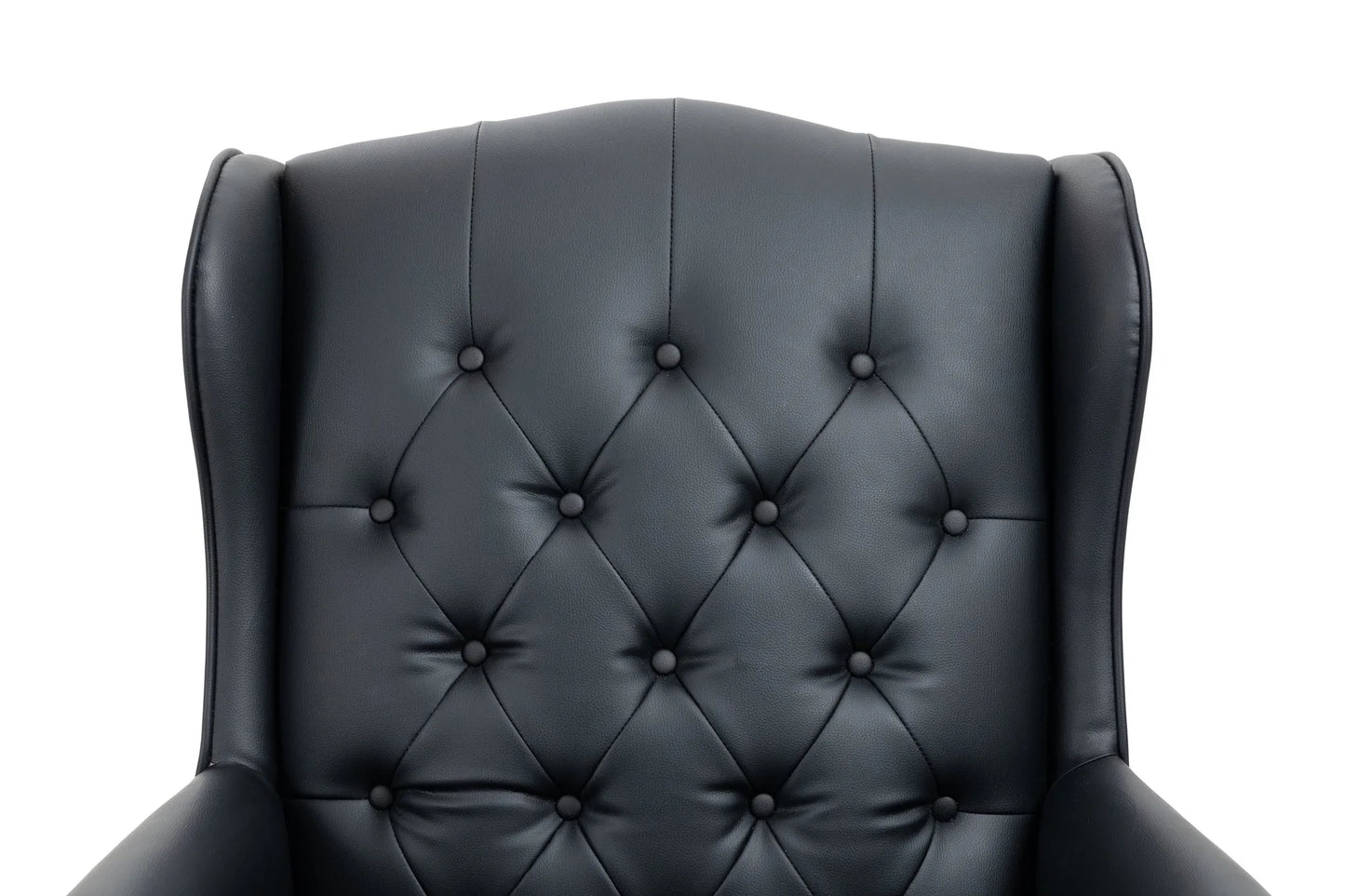 Executive Office Chair Comfortable Desk Chair - Ergonomic Design - Thick Padded Seat and Backrest - PU Leather Desk Chair with Smooth Glide Caster Wheels, 1 Pack Black detail view 10