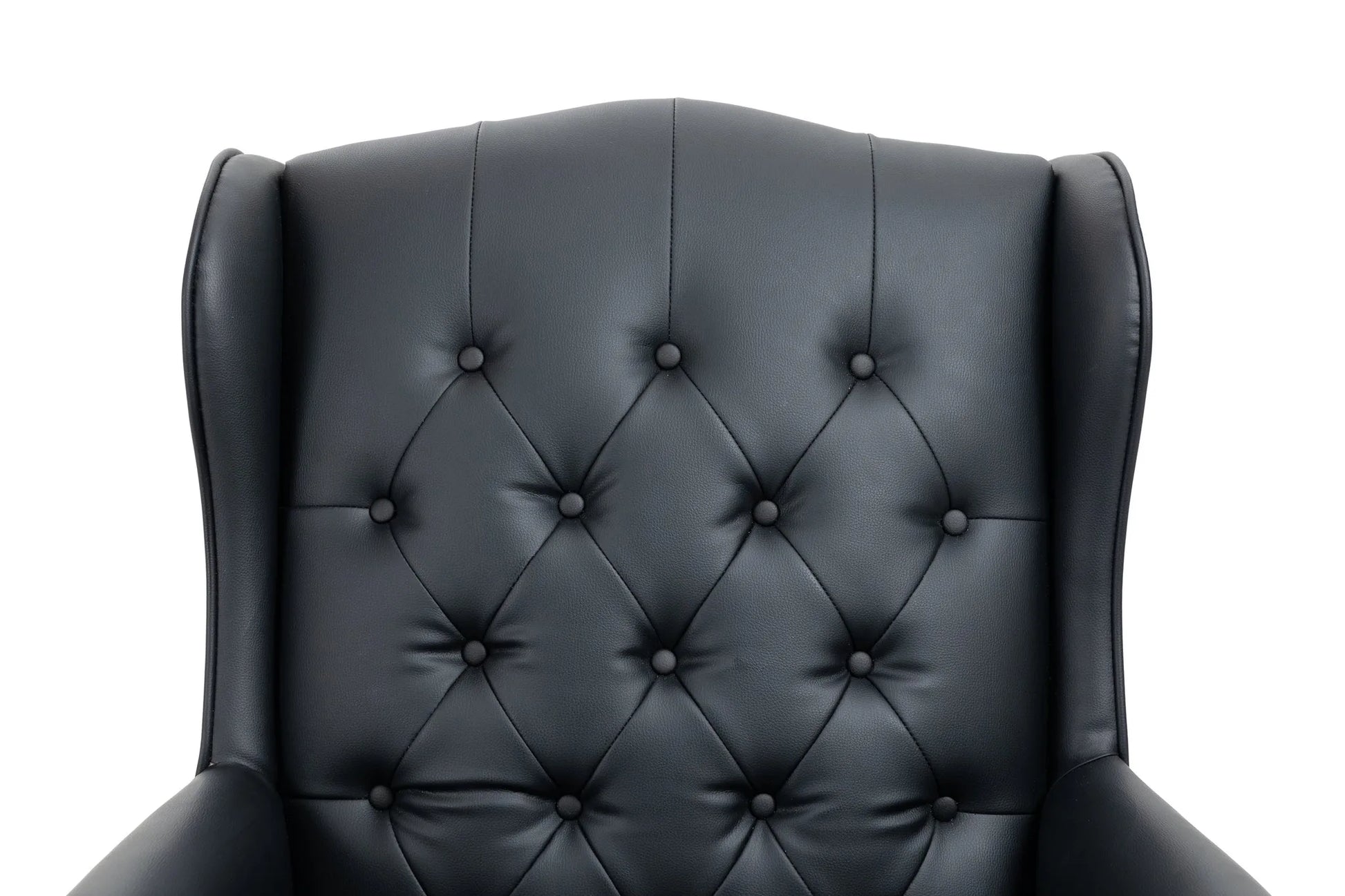 Executive Office Chair Comfortable Desk Chair - Ergonomic Design - Thick Padded Seat and Backrest - PU Leather Desk Chair with Smooth Glide Caster Wheels, 1 Pack Black detail view 10