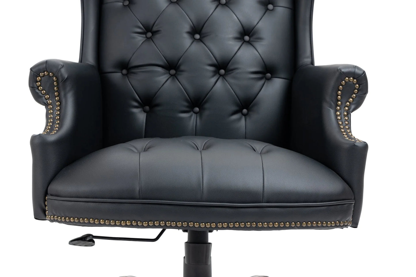 Executive Office Chair Comfortable Desk Chair - Ergonomic Design - Thick Padded Seat and Backrest - PU Leather Desk Chair with Smooth Glide Caster Wheels, 1 Pack Black detail view 11