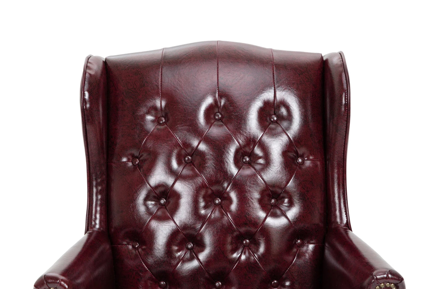 Executive Office Chair Comfortable Desk Chair - Ergonomic Design - Thick Padded Seat and Backrest - PU Leather Desk Chair with Smooth Glide Caster Wheels, 1 Pack Black detail view 19