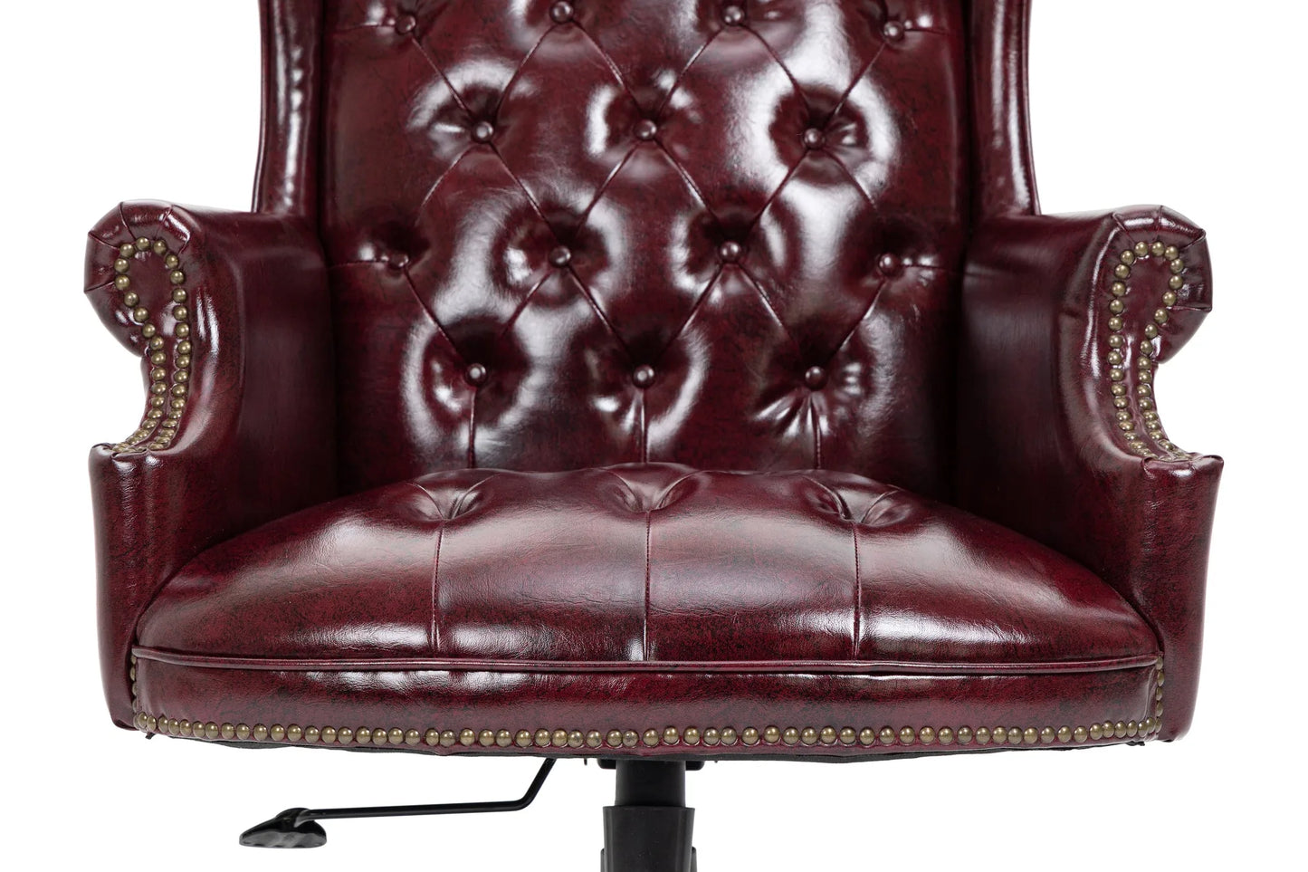 Executive Office Chair Comfortable Desk Chair - Ergonomic Design - Thick Padded Seat and Backrest - PU Leather Desk Chair with Smooth Glide Caster Wheels, 1 Pack Black detail view 22