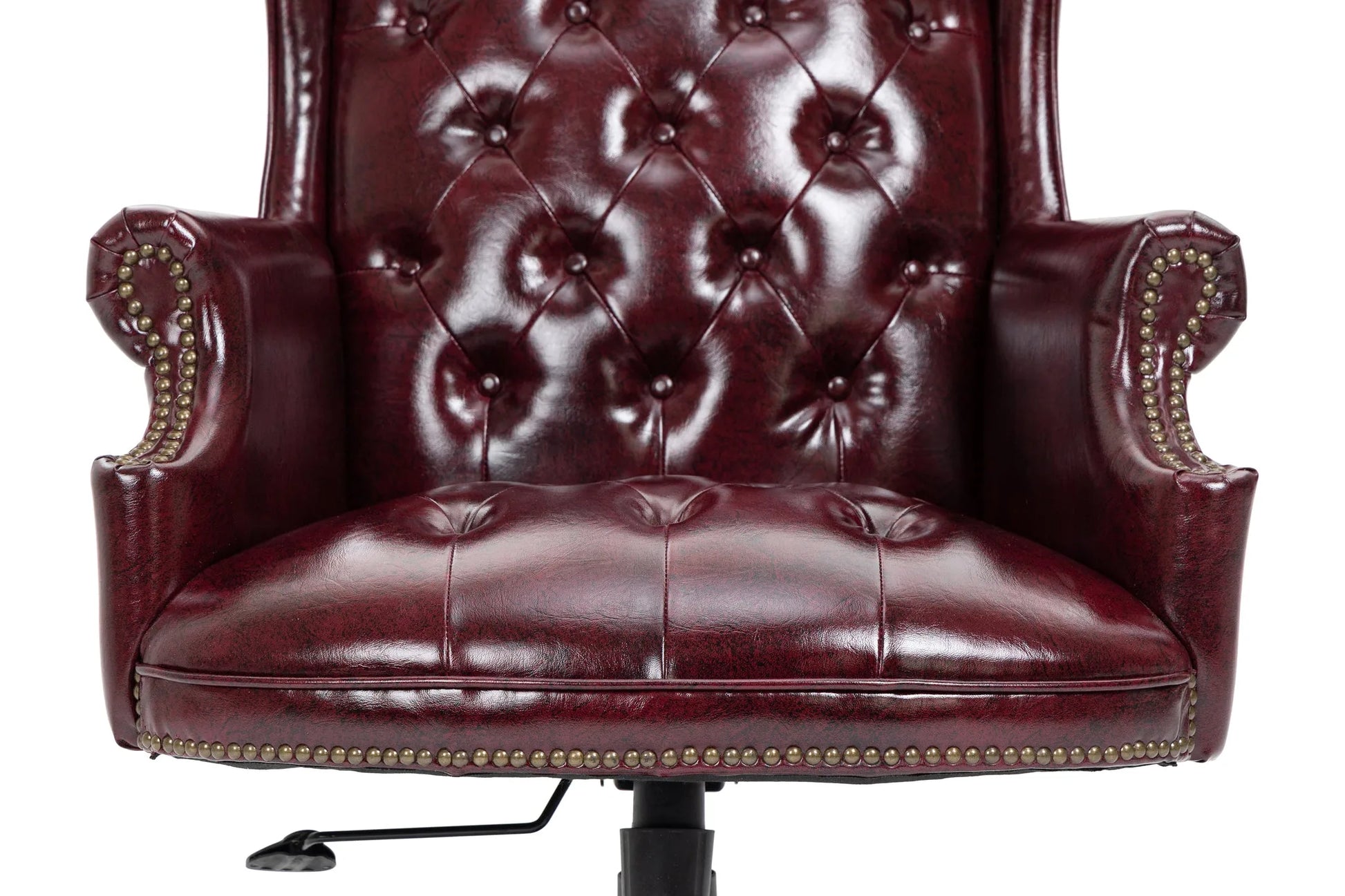 Executive Office Chair Comfortable Desk Chair - Ergonomic Design - Thick Padded Seat and Backrest - PU Leather Desk Chair with Smooth Glide Caster Wheels, 1 Pack Black detail view 22