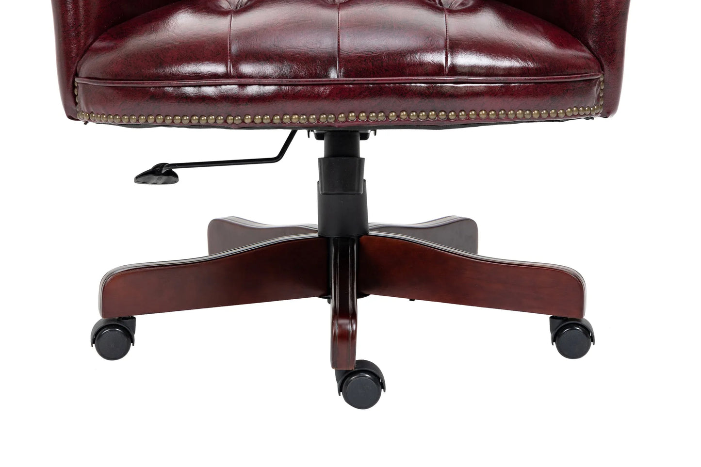 Executive Office Chair Comfortable Desk Chair - Ergonomic Design - Thick Padded Seat and Backrest - PU Leather Desk Chair with Smooth Glide Caster Wheels, 1 Pack Black detail view 23