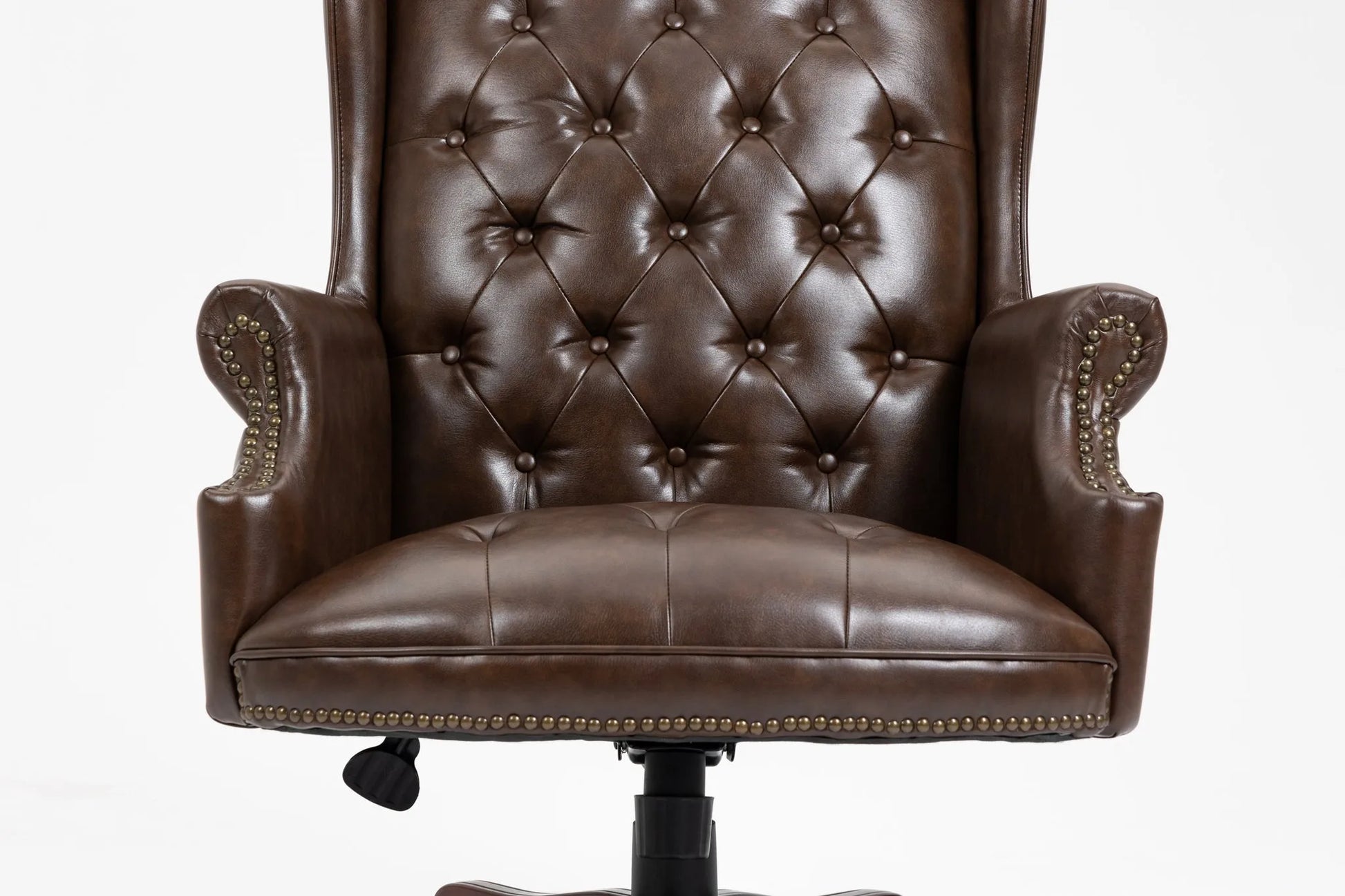 Executive Office Chair Comfortable Desk Chair - Ergonomic Design - Thick Padded Seat and Backrest - PU Leather Desk Chair with Smooth Glide Caster Wheels, 1 Pack Black detail view 28