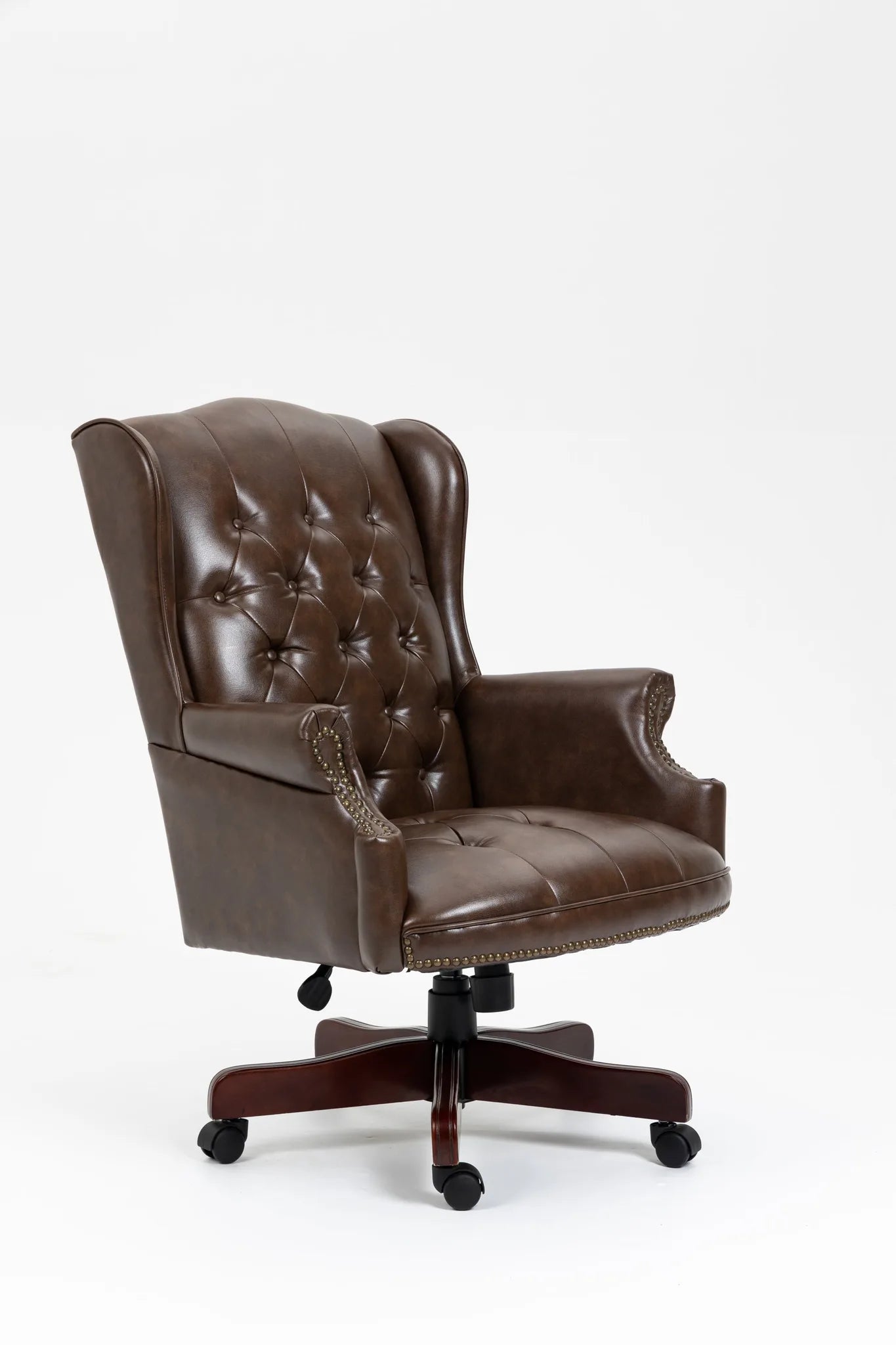 Executive Office Chair Comfortable Desk Chair - Ergonomic Design - Thick Padded Seat and Backrest - PU Leather Desk Chair with Smooth Glide Caster Wheels, 1 Pack Black detail view 30