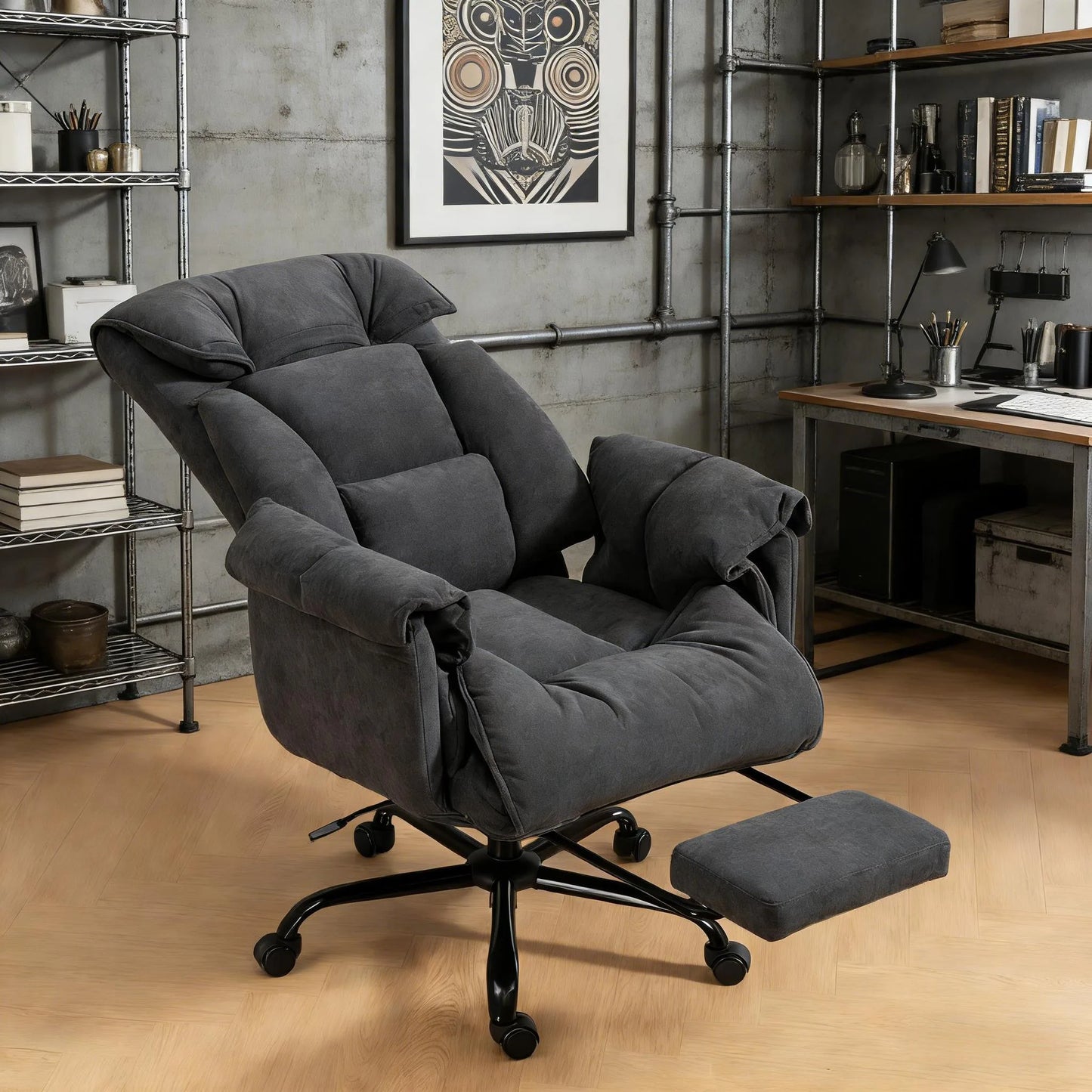 Reclining Desk Chair, High Back Office Chair detail view 3