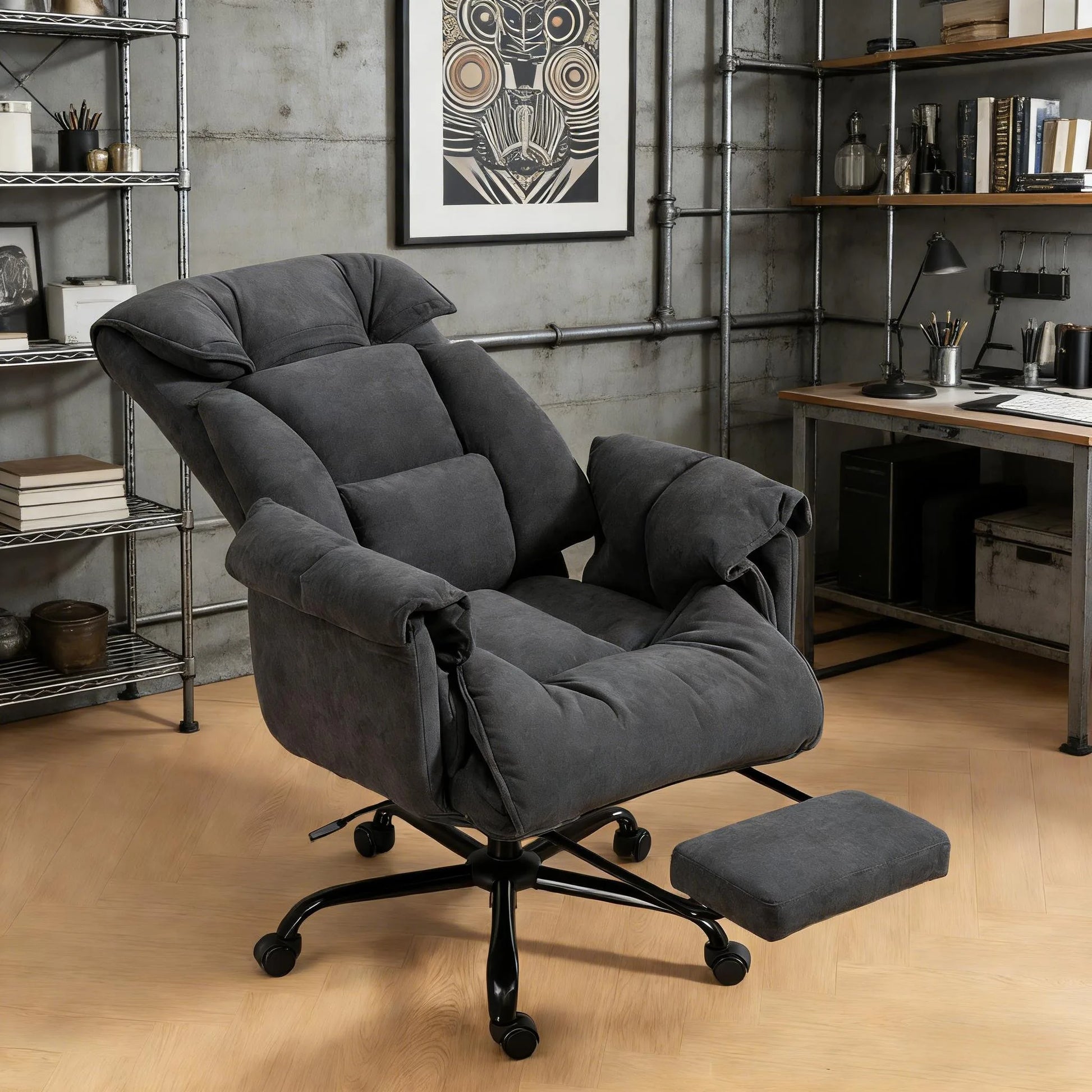 Reclining Desk Chair, High Back Office Chair detail view 3