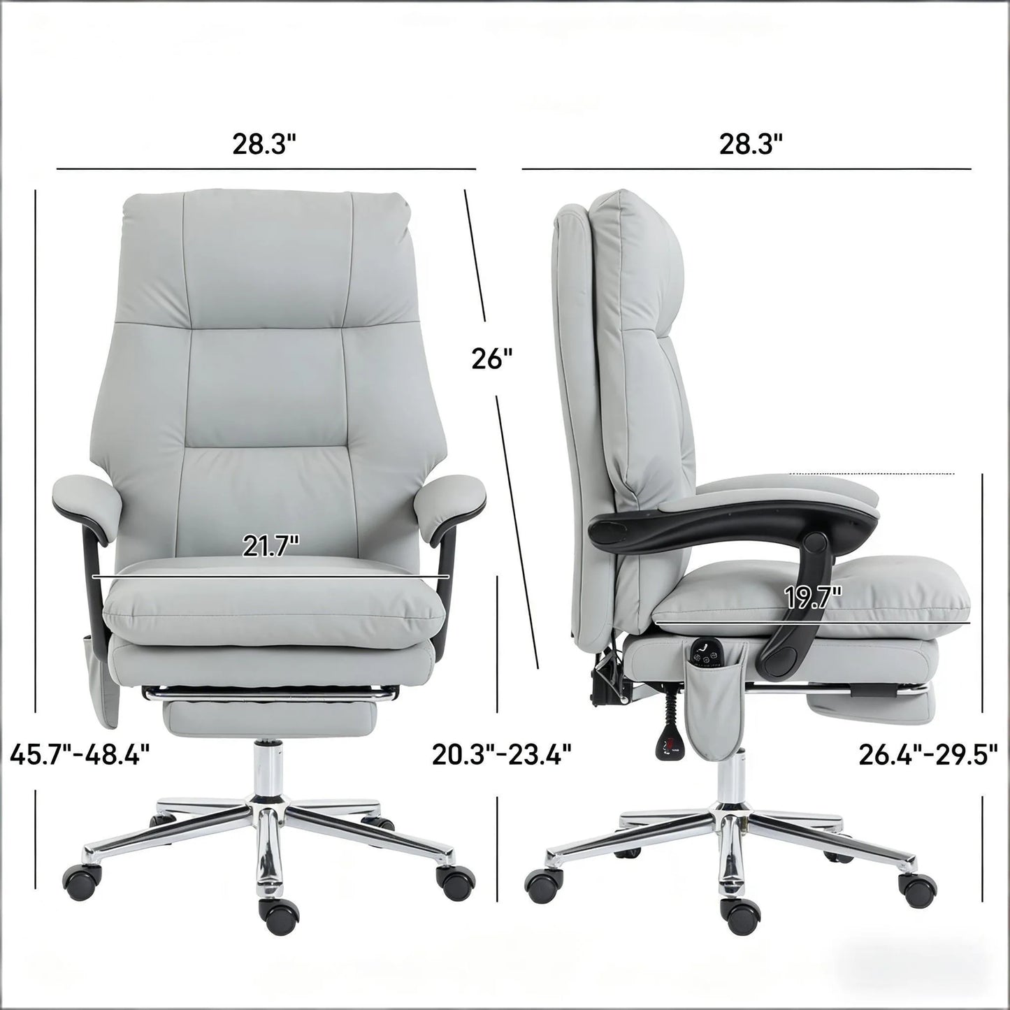 Modern Office Chair, Ergonomic Office Chair, Executive Desk Chair, Massage Office Chair(Only Includes Office Chair) detail view 8