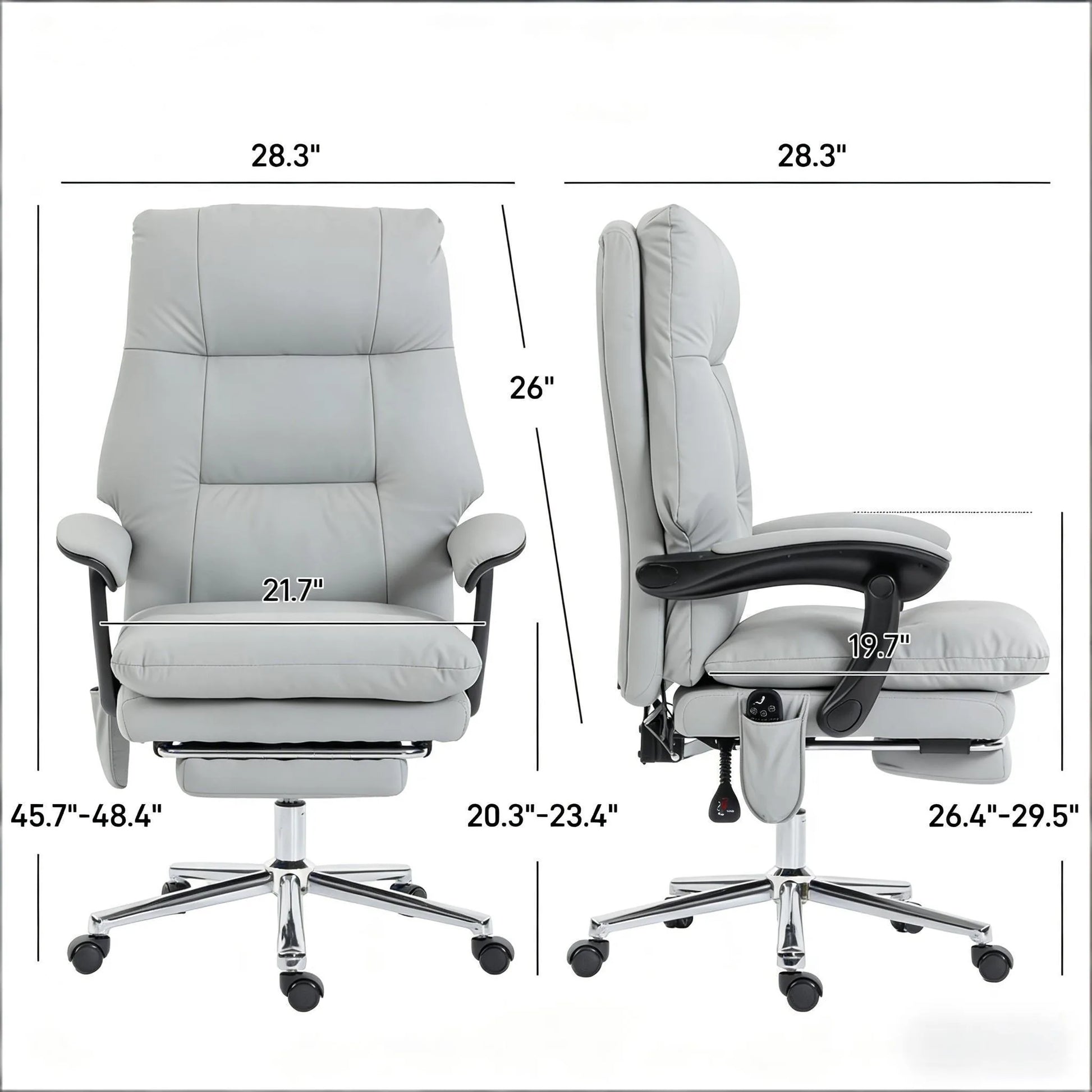 Modern Office Chair, Ergonomic Office Chair, Executive Desk Chair, Massage Office Chair(Only Includes Office Chair) detail view 8
