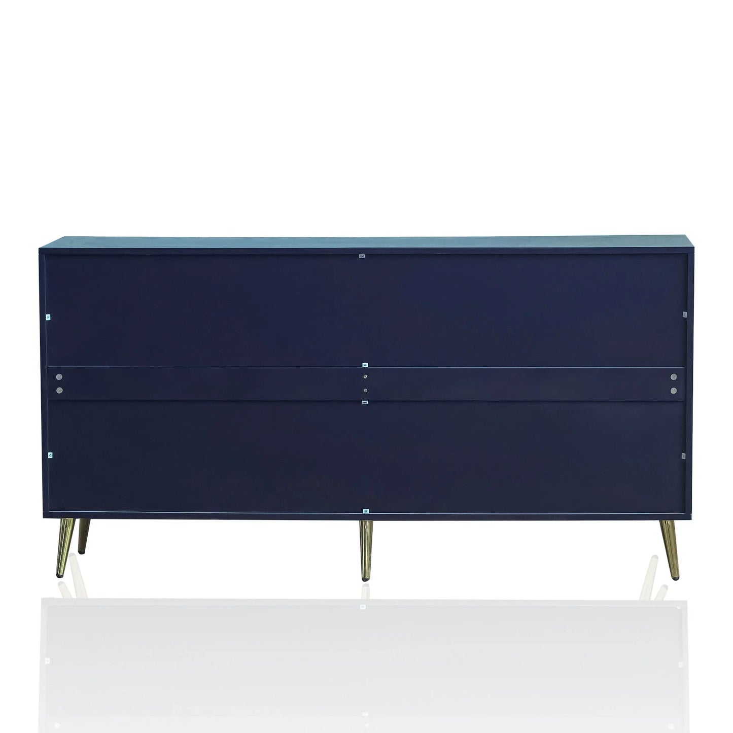 Modern Lacquered 4 Door Wooden Cabinet Sideboard Buffet Server Cabinet Storage Cabinet, for Living Room, Entryway, Hallway, Office, Kitchen and Dining Room, Navy Blue detail view 12