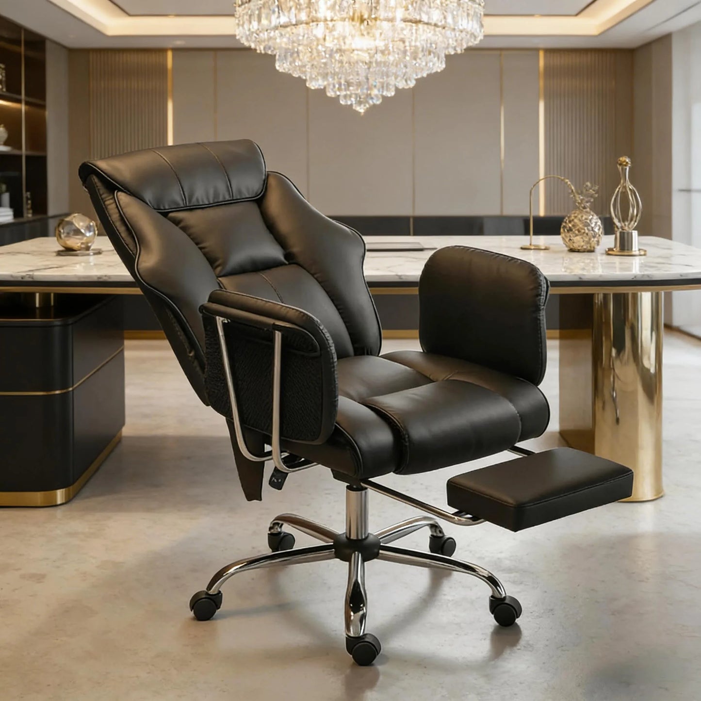 High Back Office Chair, Executive Desk Chair, Massage Office Chair(Only Includes Office Chair) detail view 2