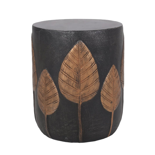 Outdoor LightWeight Concrete Side Table, Copper detail view 2
