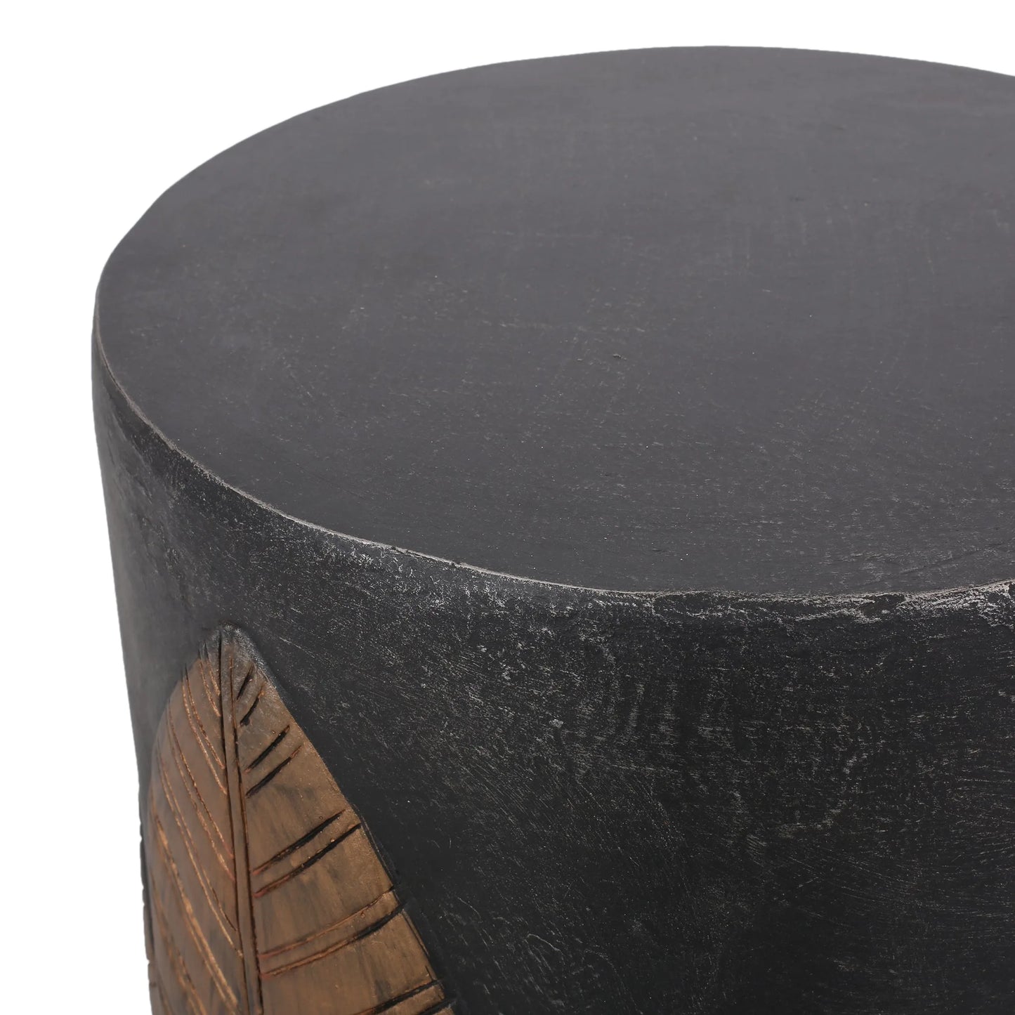 Outdoor LightWeight Concrete Side Table, Copper detail view 6