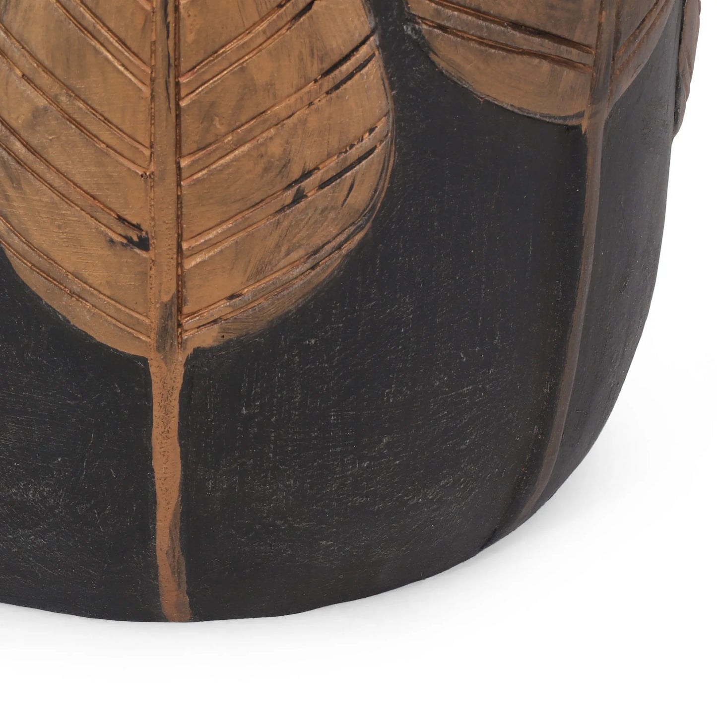 Outdoor LightWeight Concrete Side Table, Copper detail view 7