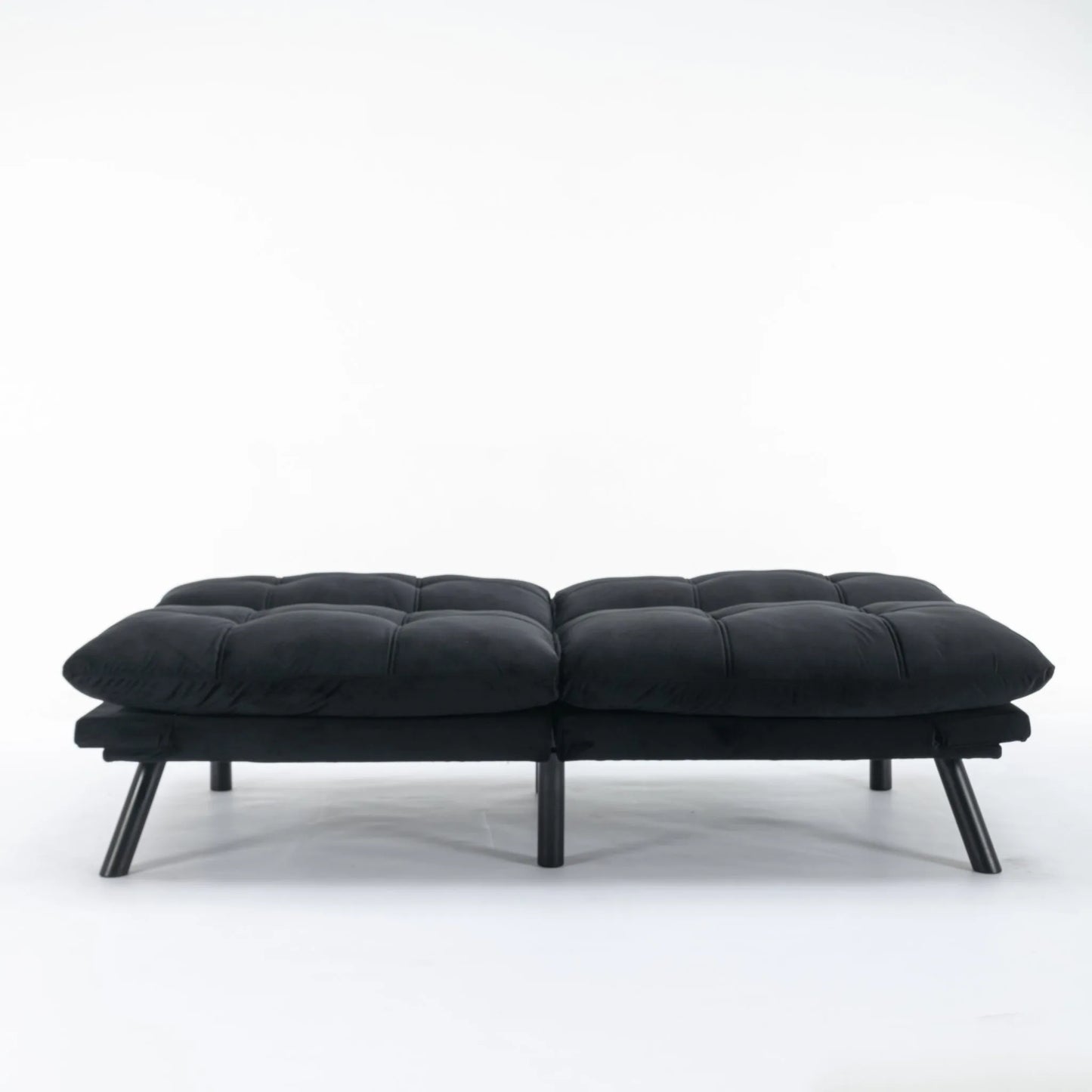 Black Convertible Folding Modern sofa Bed detail view 17