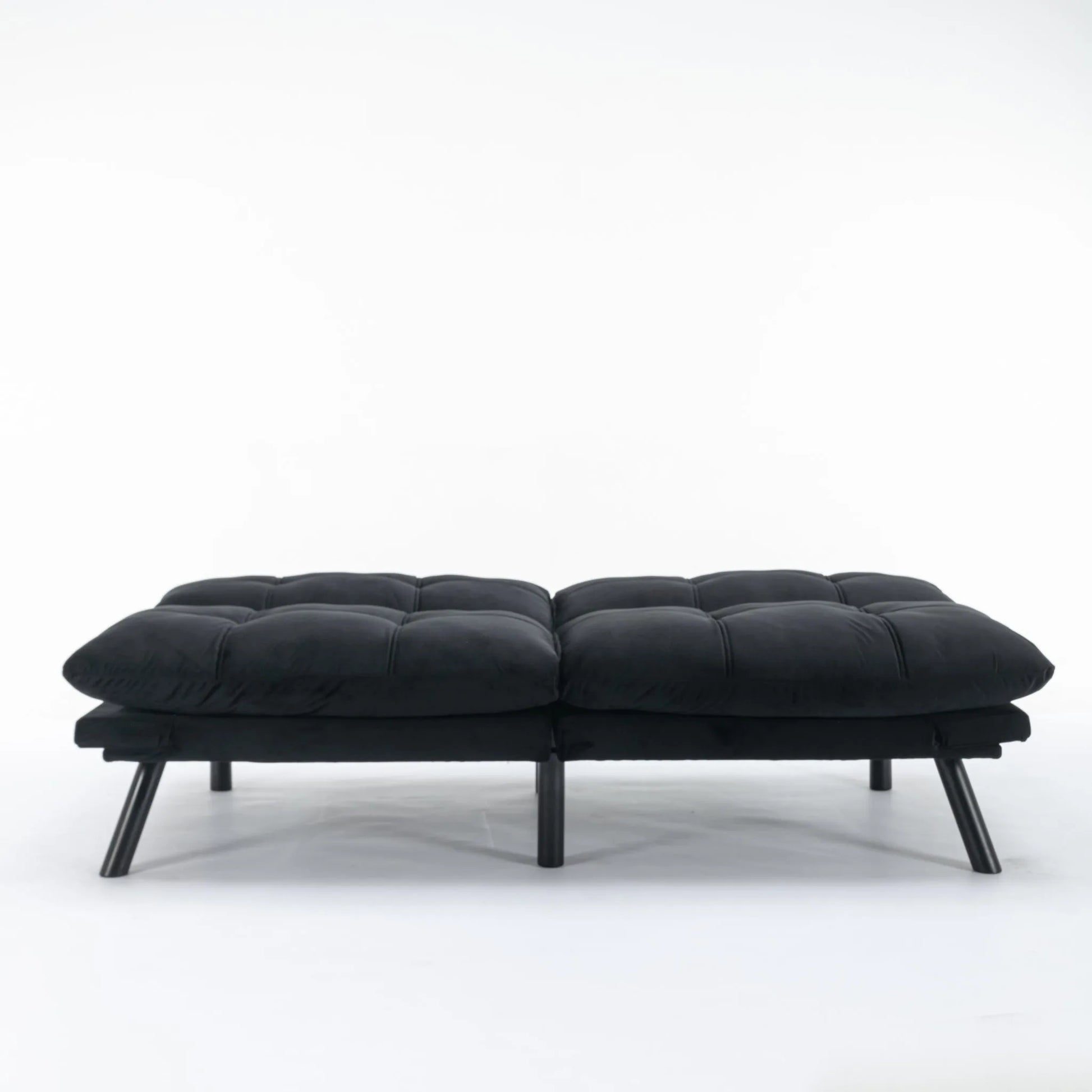 Black Convertible Folding Modern sofa Bed detail view 17