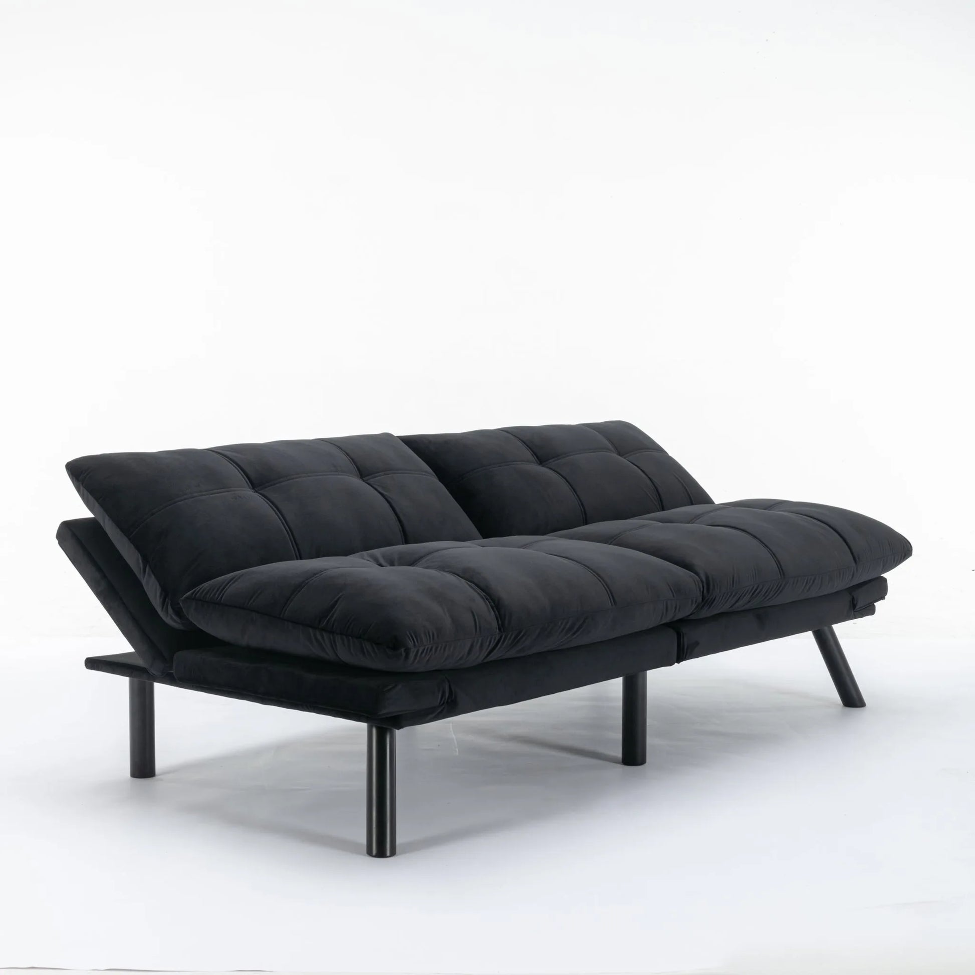 Black Convertible Folding Modern sofa Bed detail view 27