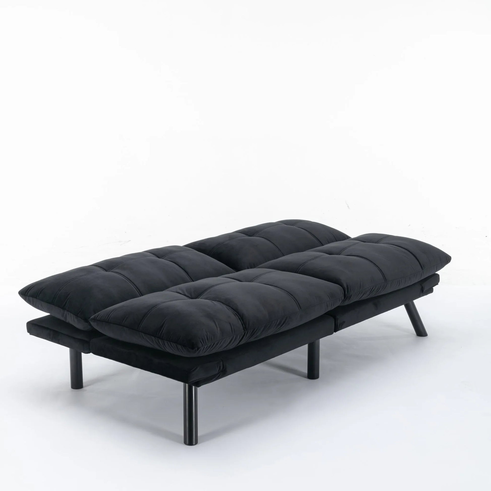 Black Convertible Folding Modern sofa Bed detail view 28