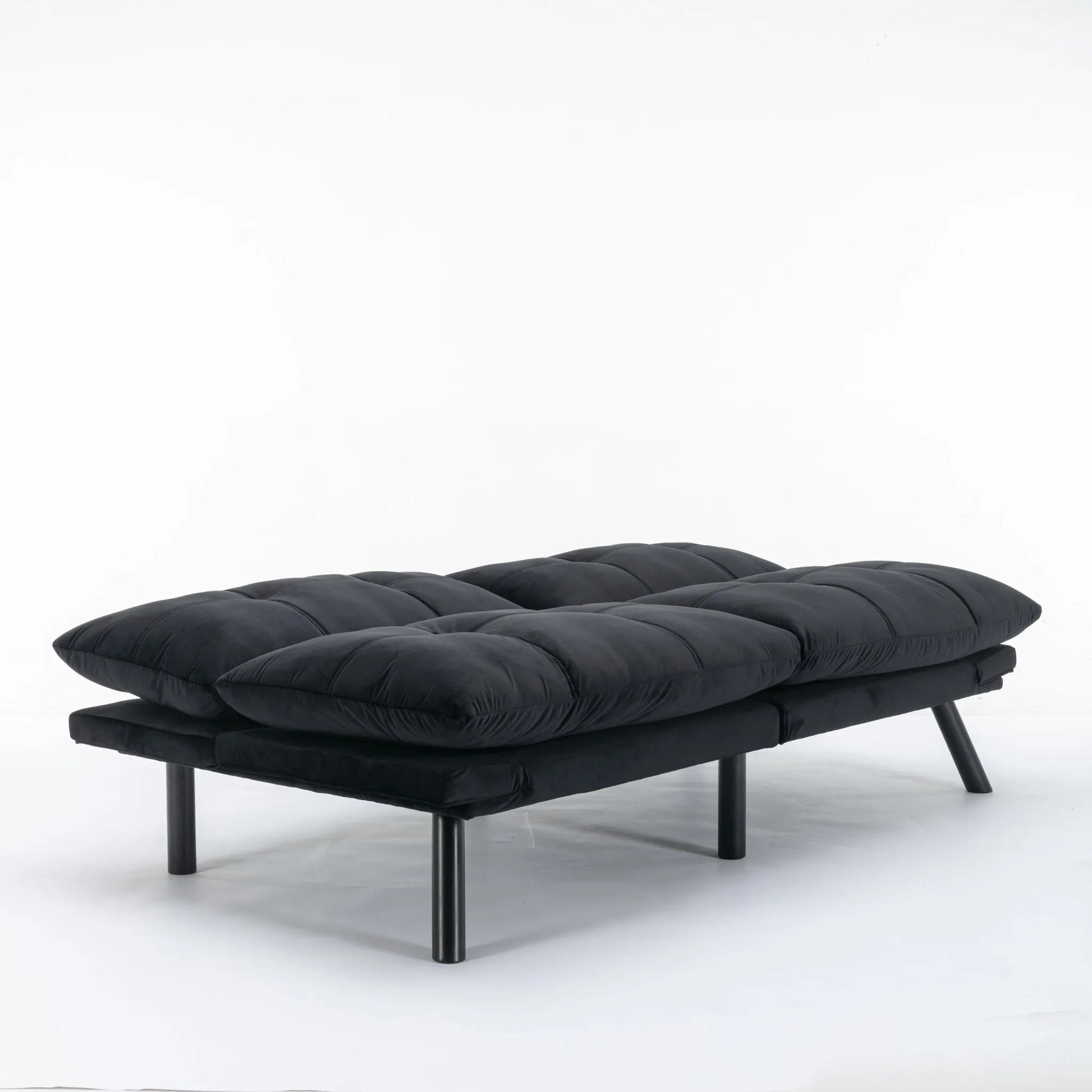 Black Convertible Folding Modern sofa Bed detail view 29