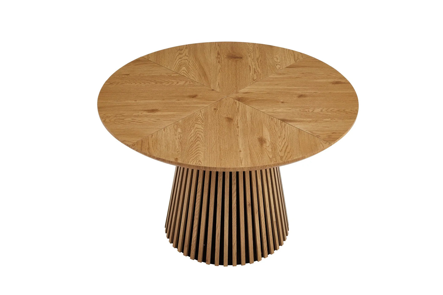 Wooden dining table, modern round kitchen dining table, fashionable design, suitable for family gatherings, multi-functional and space-saving, suitable for living room and dining room detail view 16