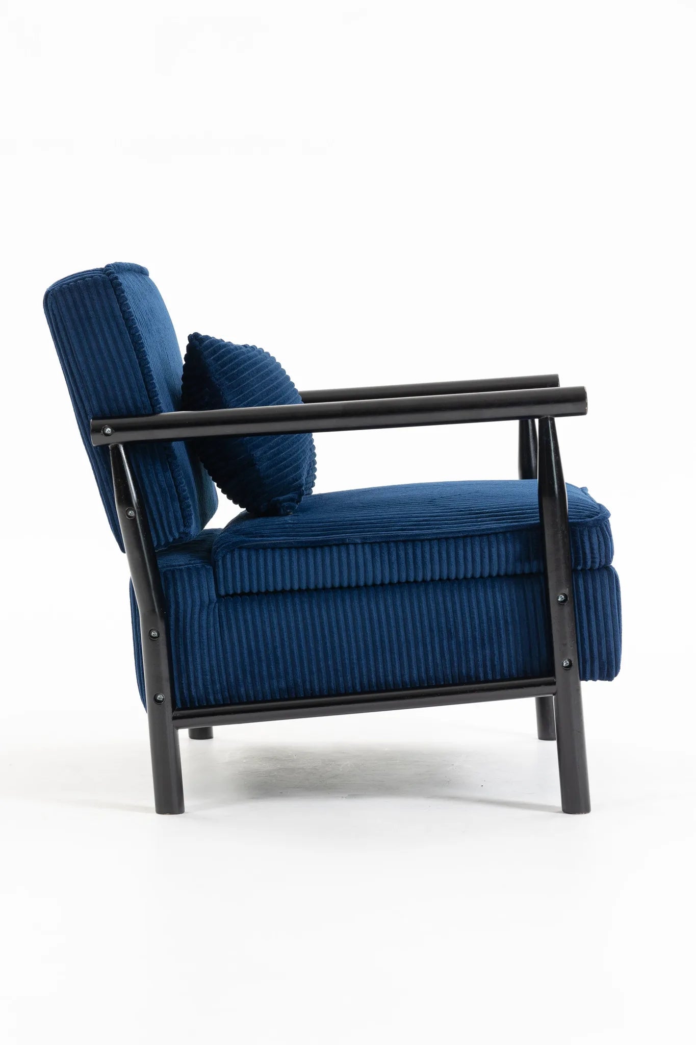 Storage Chair, Mid Century Modern Accent Chair with Solid Wood Frame, Upholstered Living Room Chairs with Waist Cushion, Reading Armchair for Bedroom Sunroom detail view 28