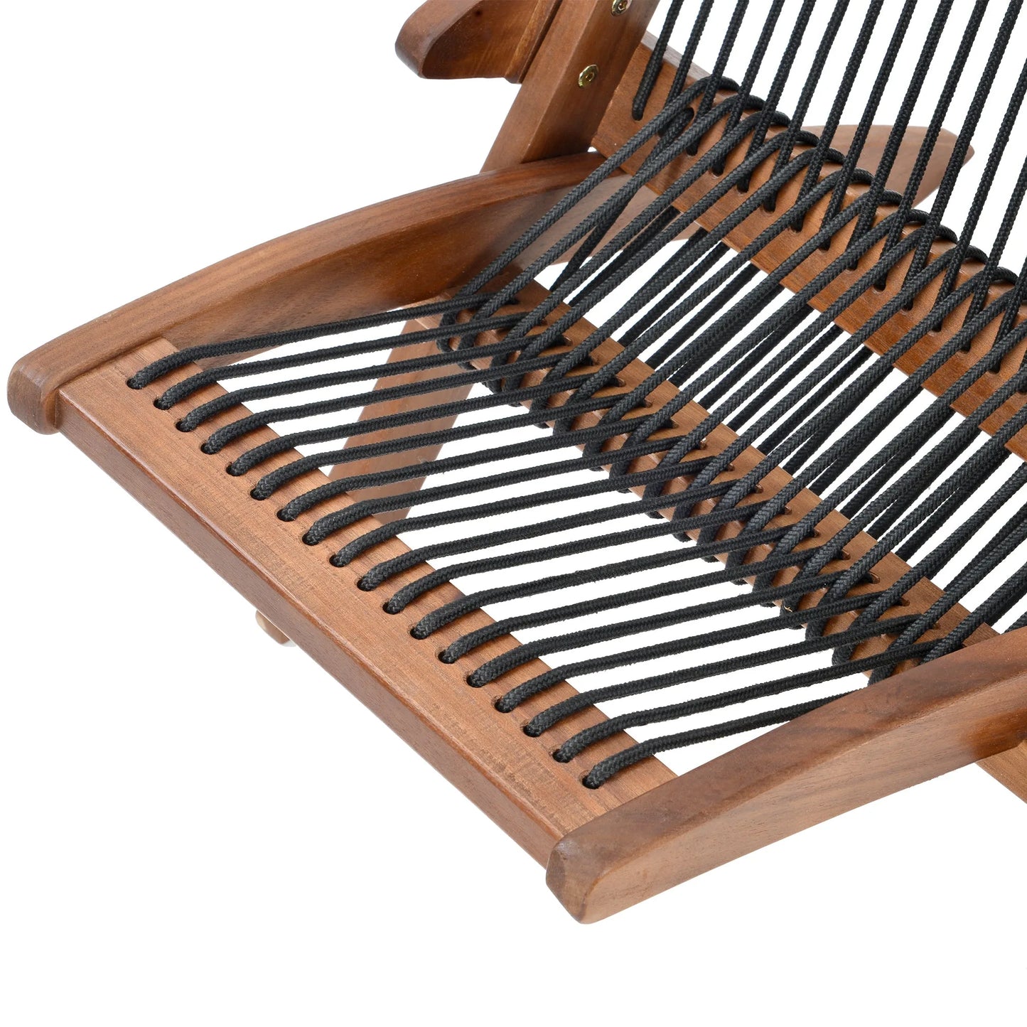 Folding Rope Wood Chair detail view 5