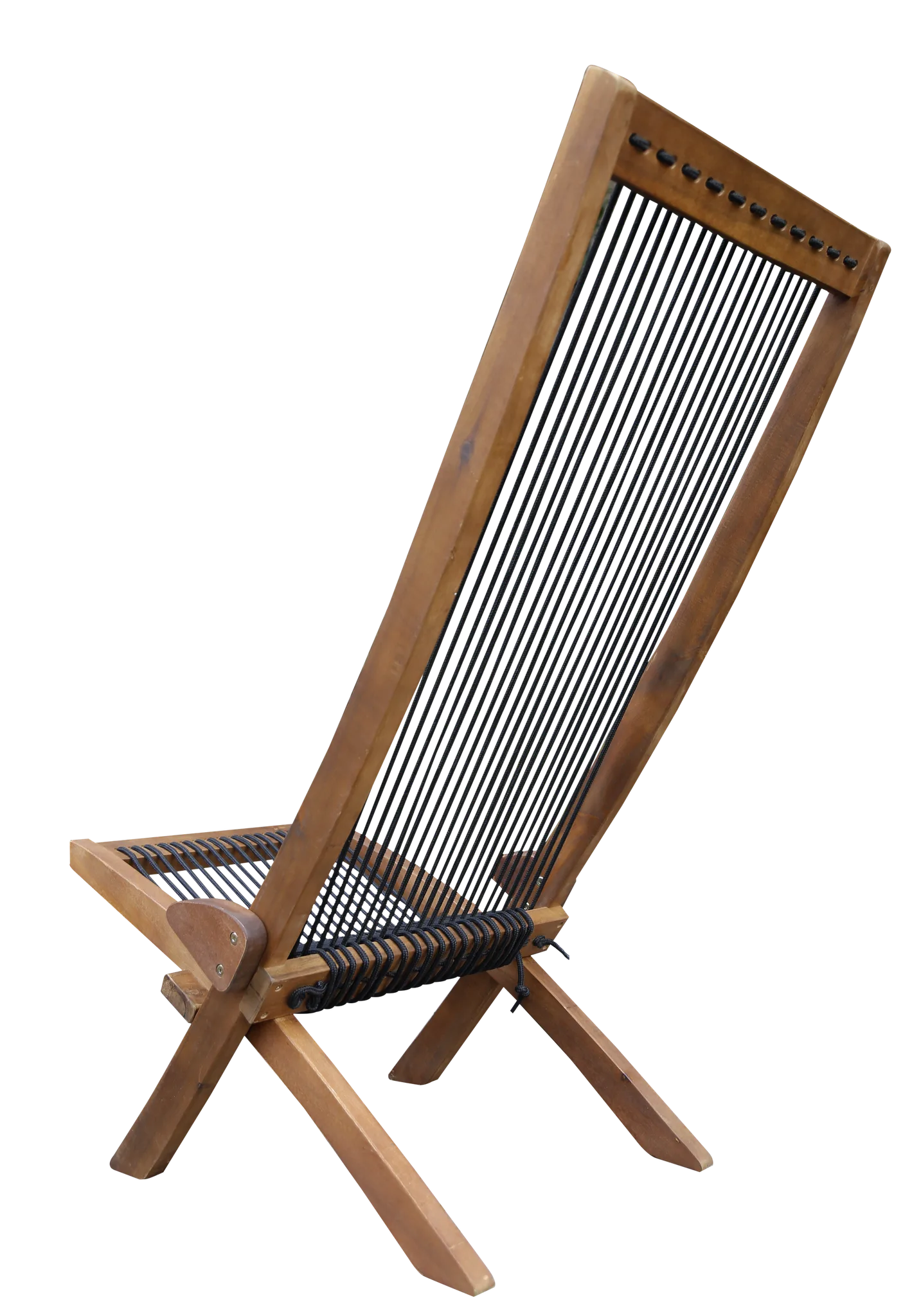 Folding Rope Wood Chair detail view 10