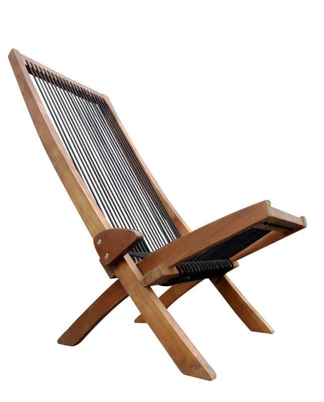 Folding Rope Wood Chair detail view 11