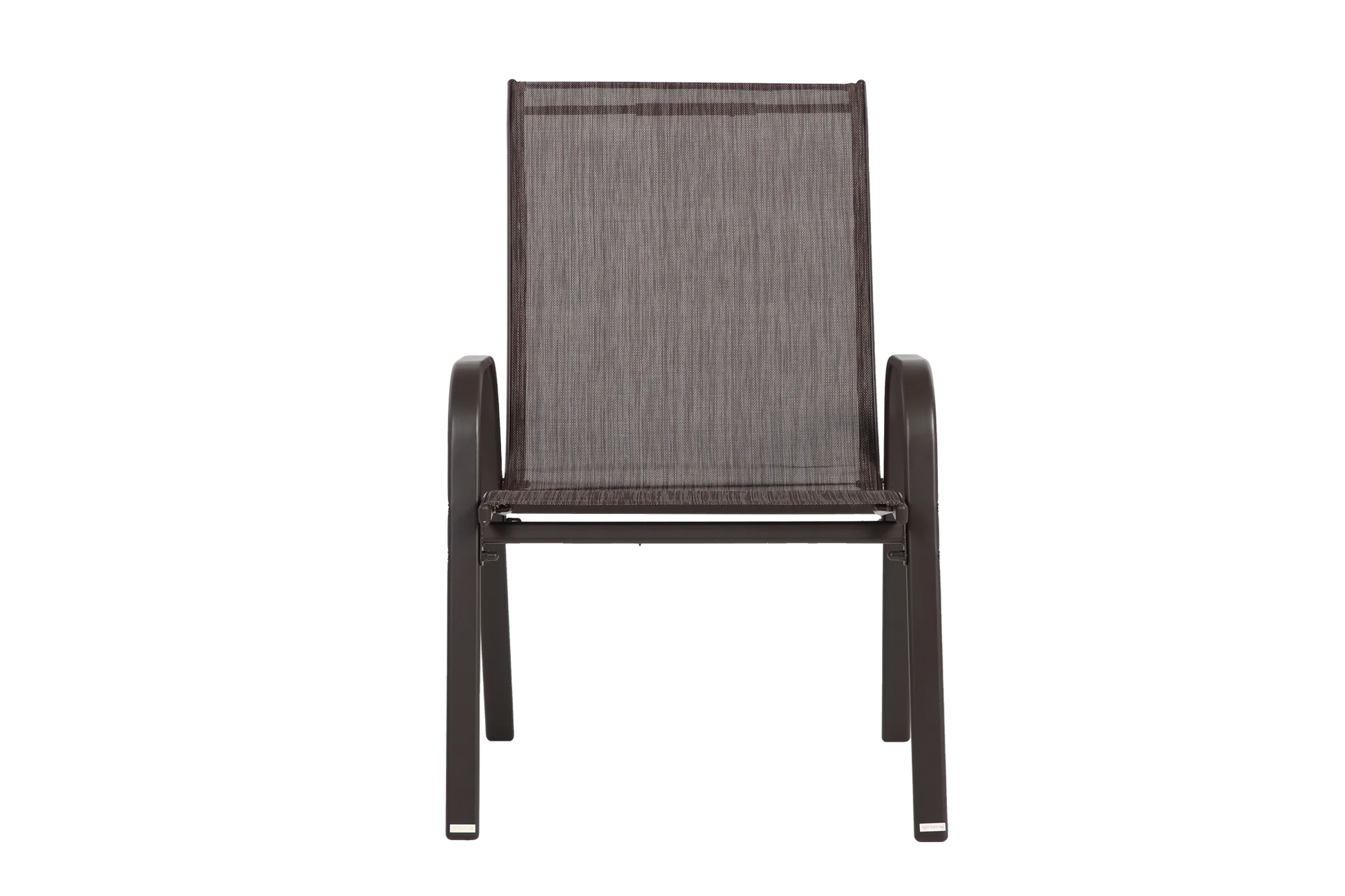 6 Piece Patio Chairs, Outdoor Camping Chairs with Breathable Textilene Fabric, Set of 6 Garden Chairs with Armrest High Backrest for Garden Patio Pool Beach Yard Space Saving ( Brown) detail view 10