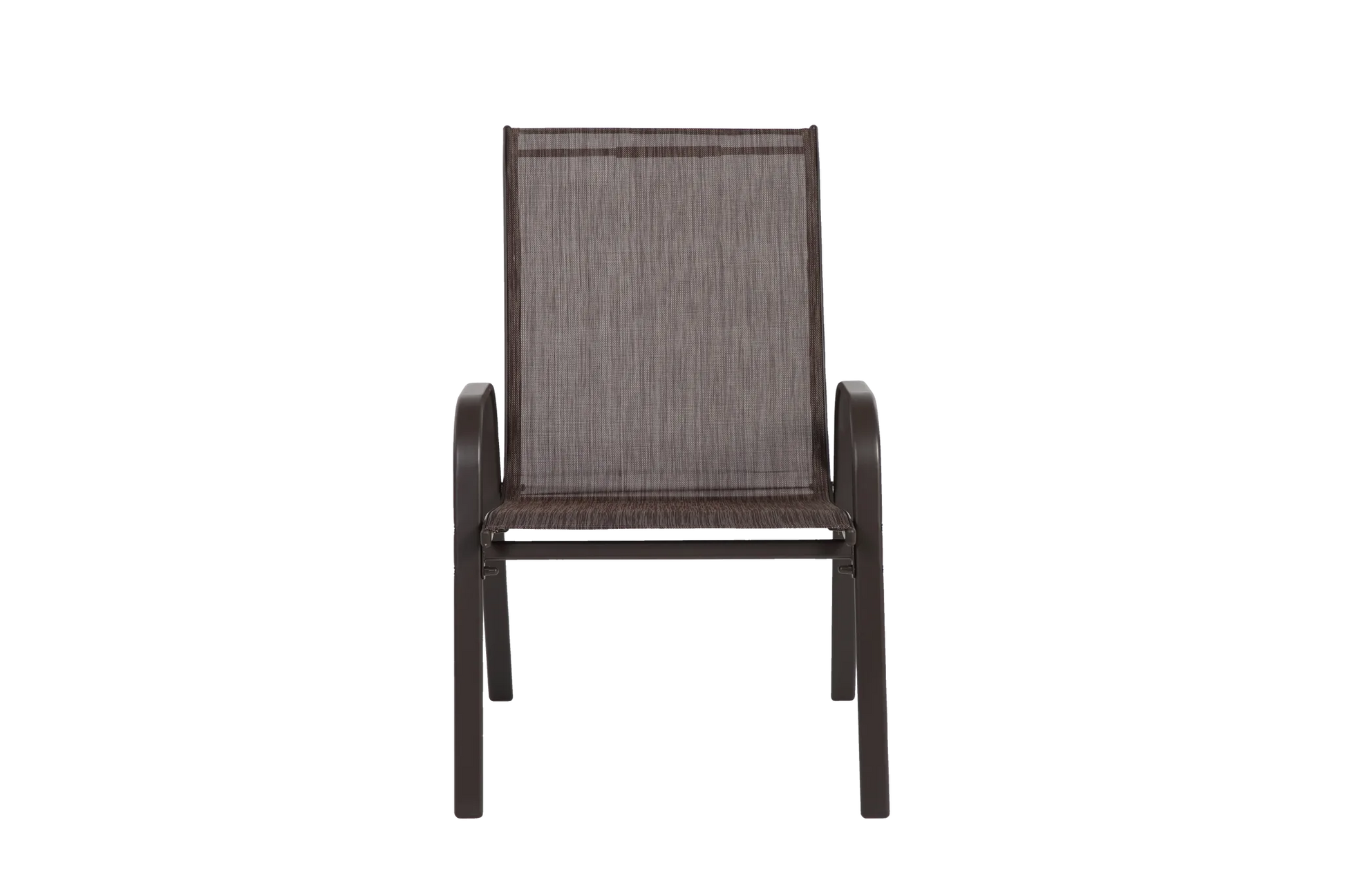 6 Piece Patio Chairs, Outdoor Camping Chairs with Breathable Textilene Fabric, Set of 6 Garden Chairs with Armrest High Backrest for Garden Patio Pool Beach Yard Space Saving ( Brown) detail view 13