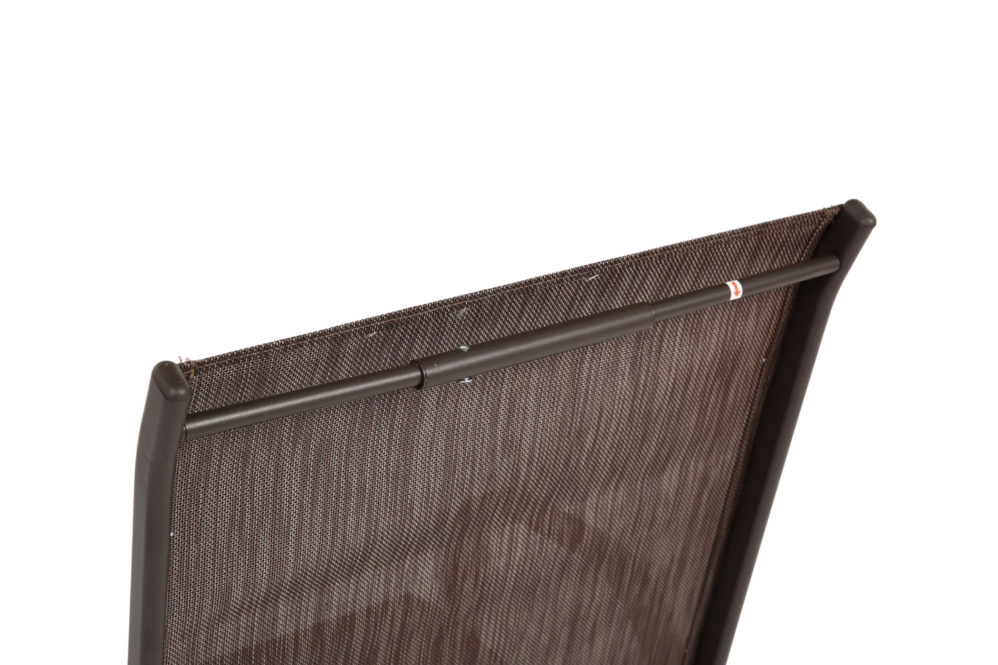 4 Piece Patio Chairs, Outdoor Camping Chairs with Breathable Textilene Fabric, Set of 4 Garden Chairs with Armrest High Backrest for Garden Patio Pool Beach Yard Space Saving ( Brown) detail view 4