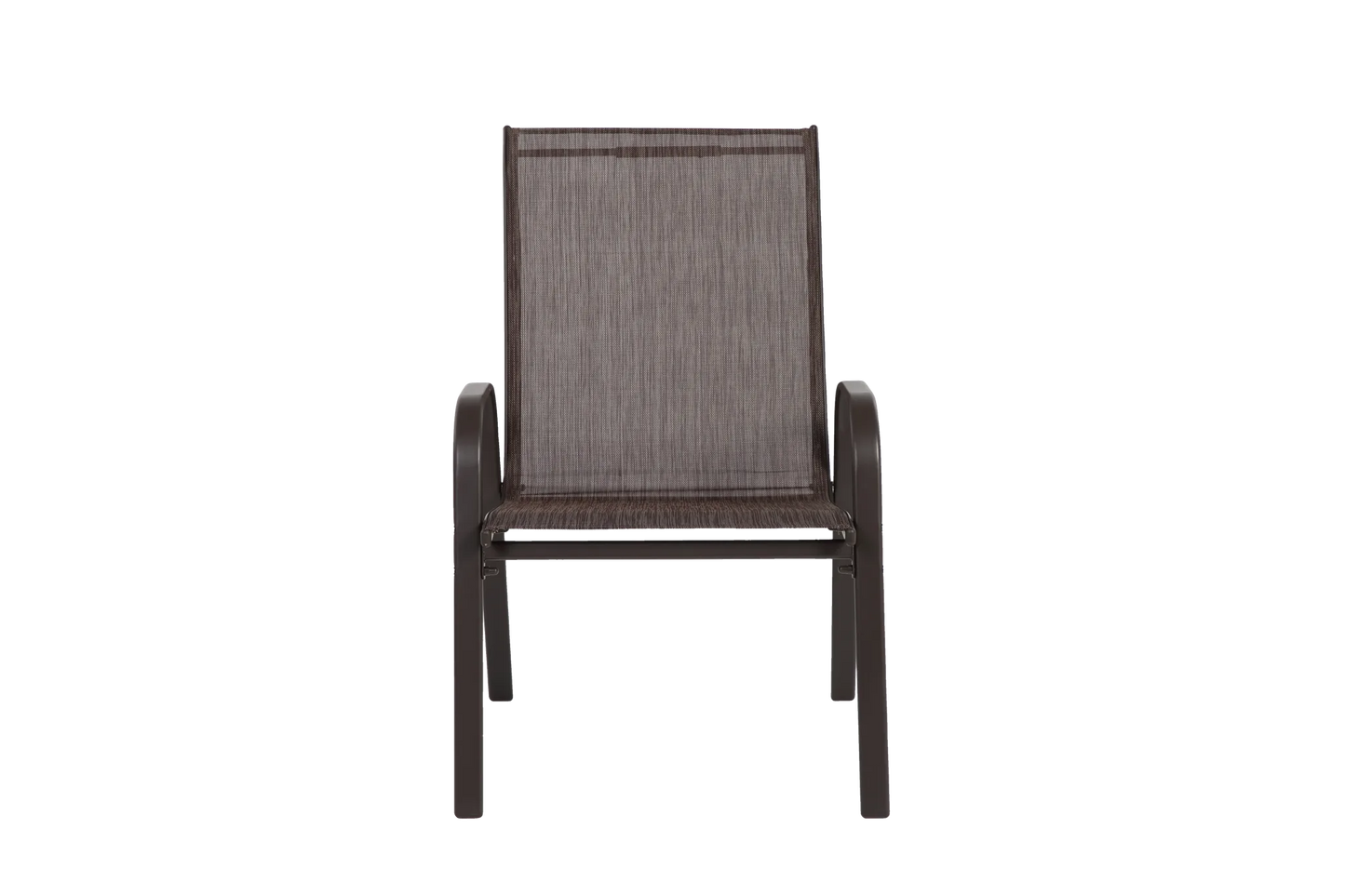 4 Piece Patio Chairs, Outdoor Camping Chairs with Breathable Textilene Fabric, Set of 4 Garden Chairs with Armrest High Backrest for Garden Patio Pool Beach Yard Space Saving ( Brown) detail view 13