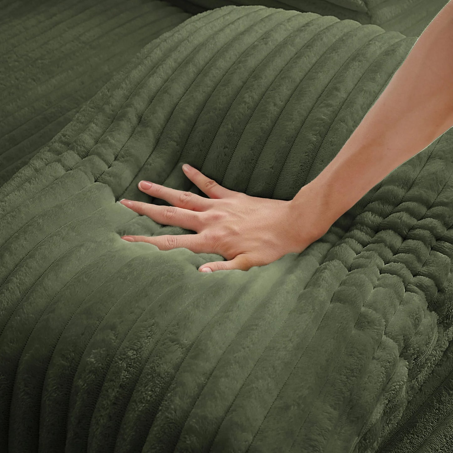 Oversized Chaise Lounge Chair Indoor, Corduroy Upholstered Modern Sofa Couch, No Assembly Required, Comfy Sleeper Sofa for Living Room, Office detail view 38