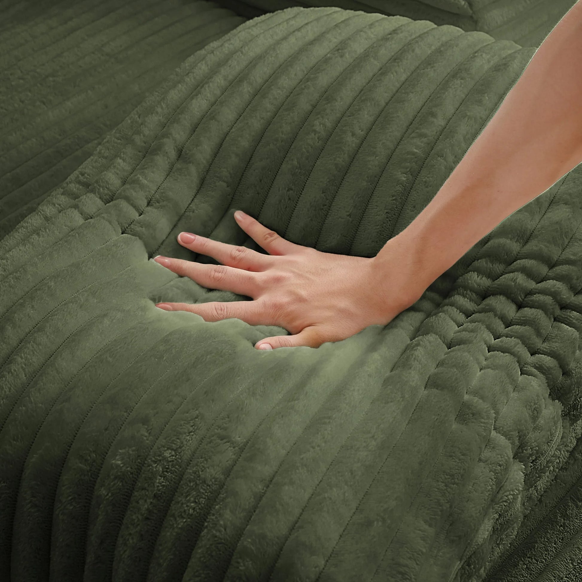 Oversized Chaise Lounge Chair Indoor, Corduroy Upholstered Modern Sofa Couch, No Assembly Required, Comfy Sleeper Sofa for Living Room, Office detail view 38