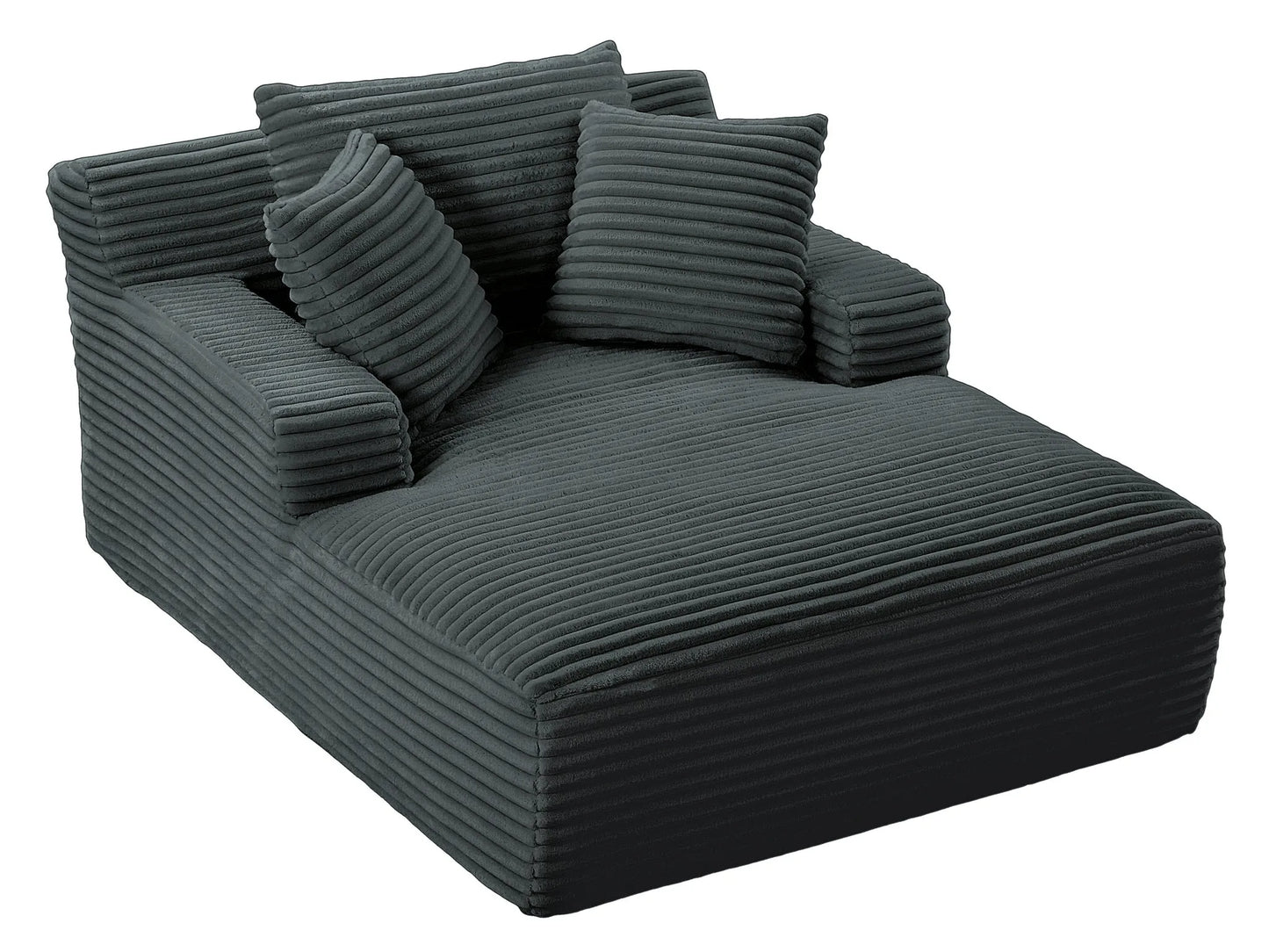 Oversized Chaise Lounge Chair Indoor, Corduroy Upholstered Modern Sofa Couch, No Assembly Required, Comfy Sleeper Sofa for Living Room, Office detail view 42