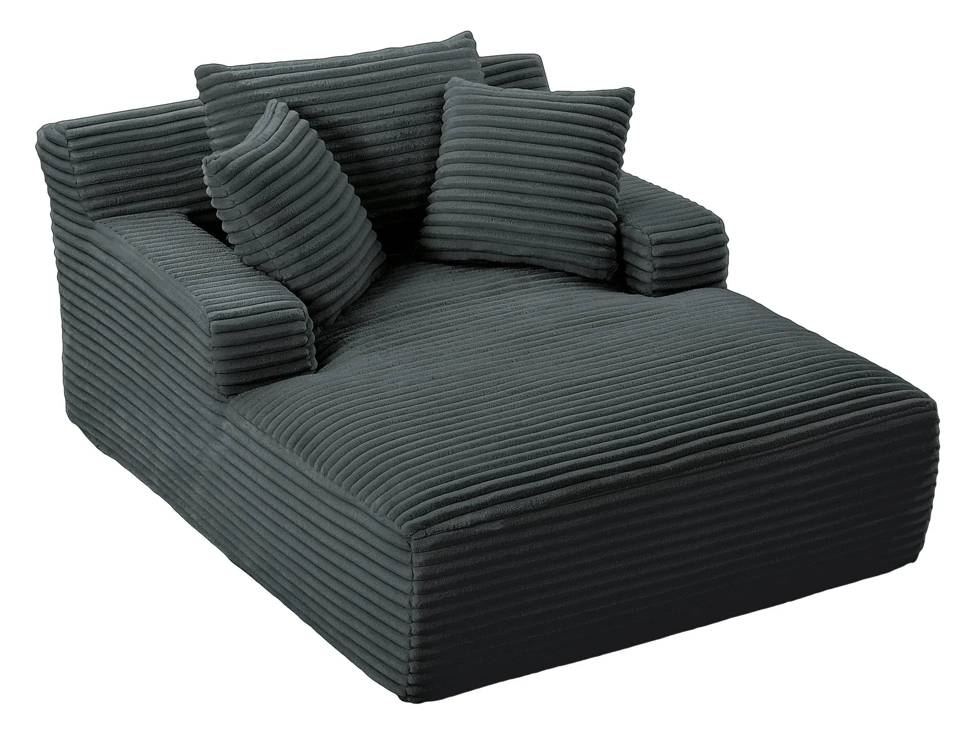Oversized Chaise Lounge Chair Indoor, Corduroy Upholstered Modern Sofa Couch, No Assembly Required, Comfy Sleeper Sofa for Living Room, Office detail view 42