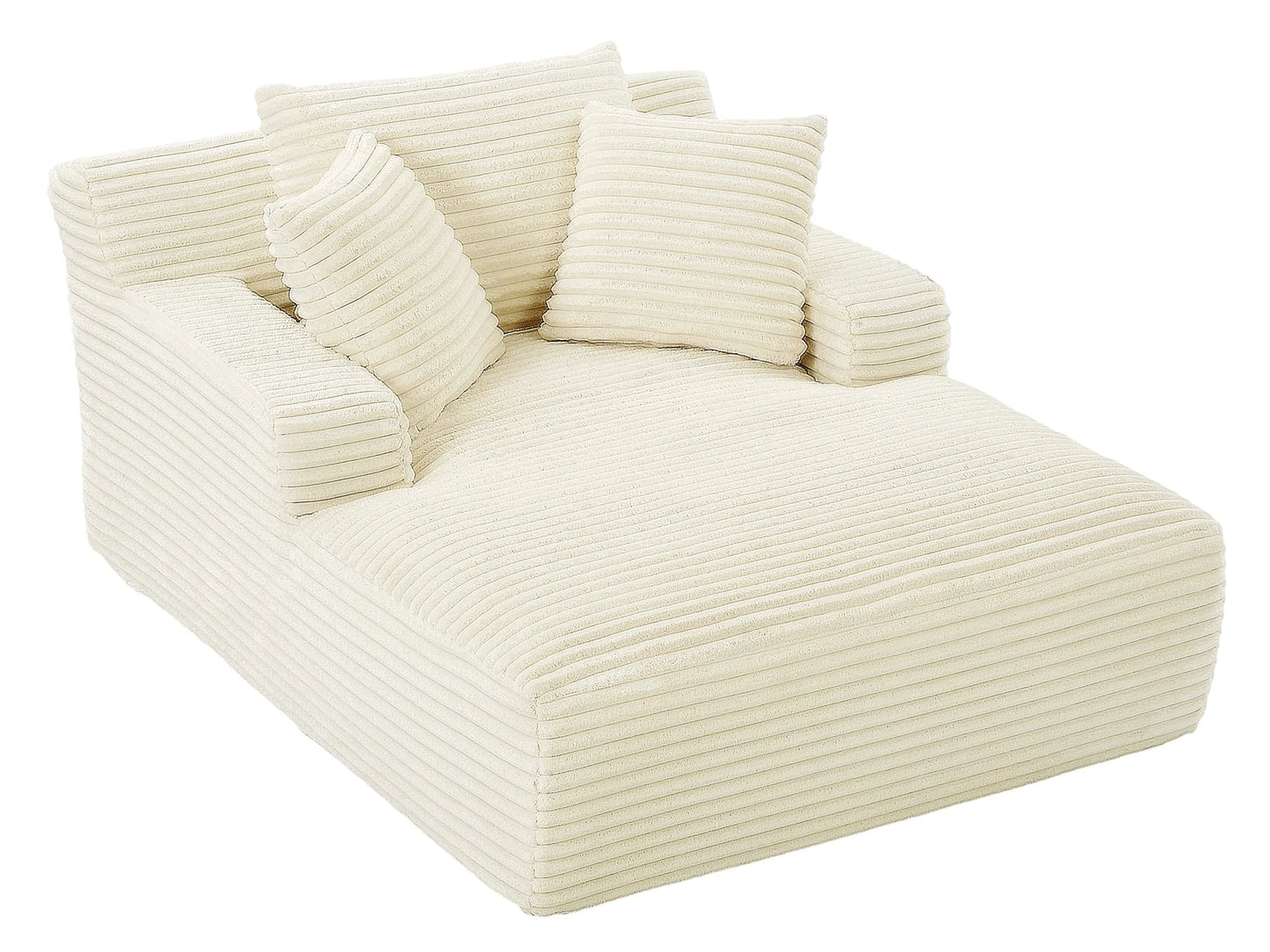 Oversized Chaise Lounge Chair Indoor, Corduroy Upholstered Modern Sofa Couch, No Assembly Required, Comfy Sleeper Sofa for Living Room, Office detail view 50