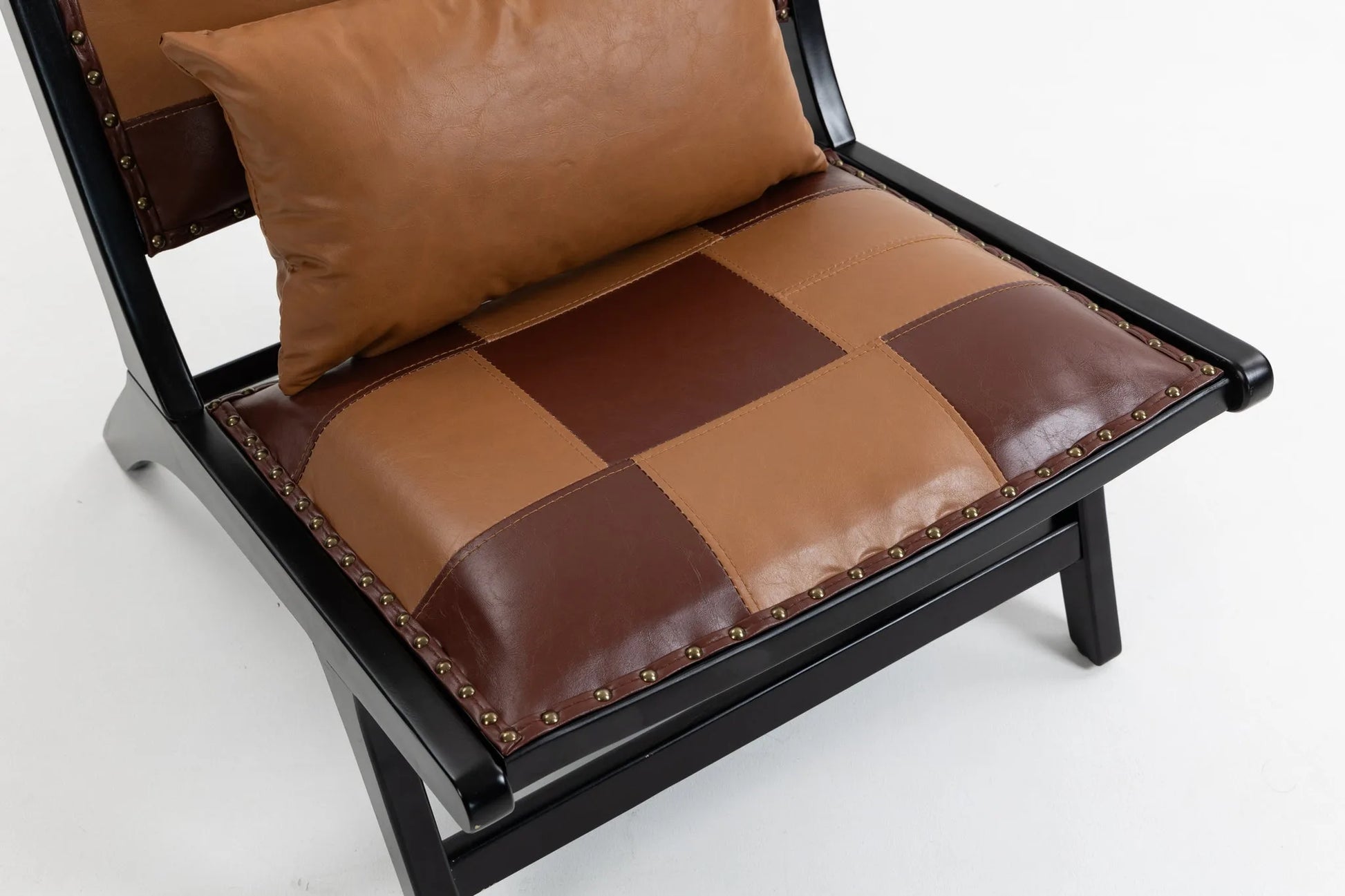 Modern Boho Accent Chairs with Solid Wood Frame for Living Room, Mid Century Lounge Chair, Side Chair Indoor detail view 18