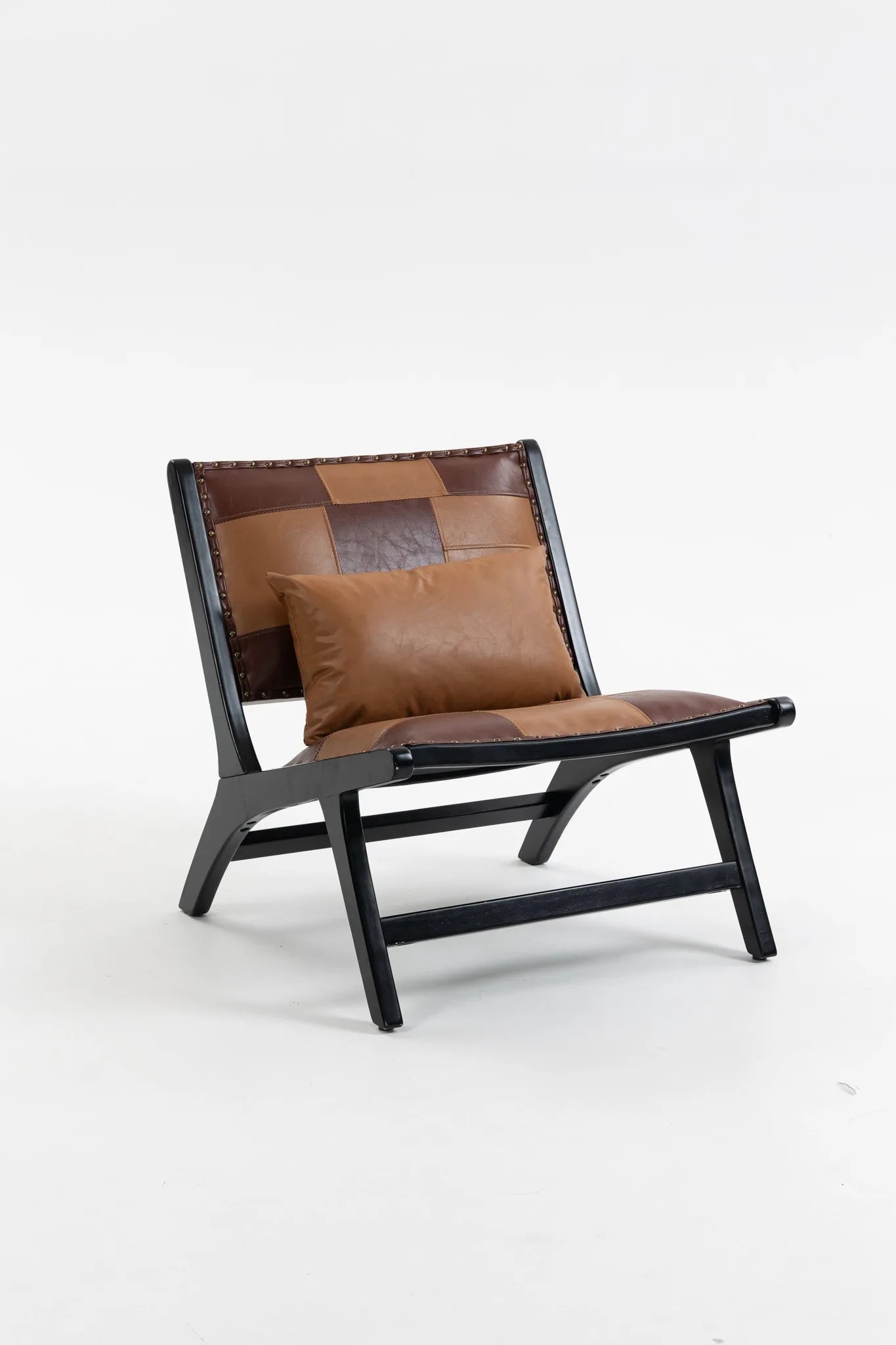 Modern Boho Accent Chairs with Solid Wood Frame for Living Room, Mid Century Lounge Chair, Side Chair Indoor detail view 19