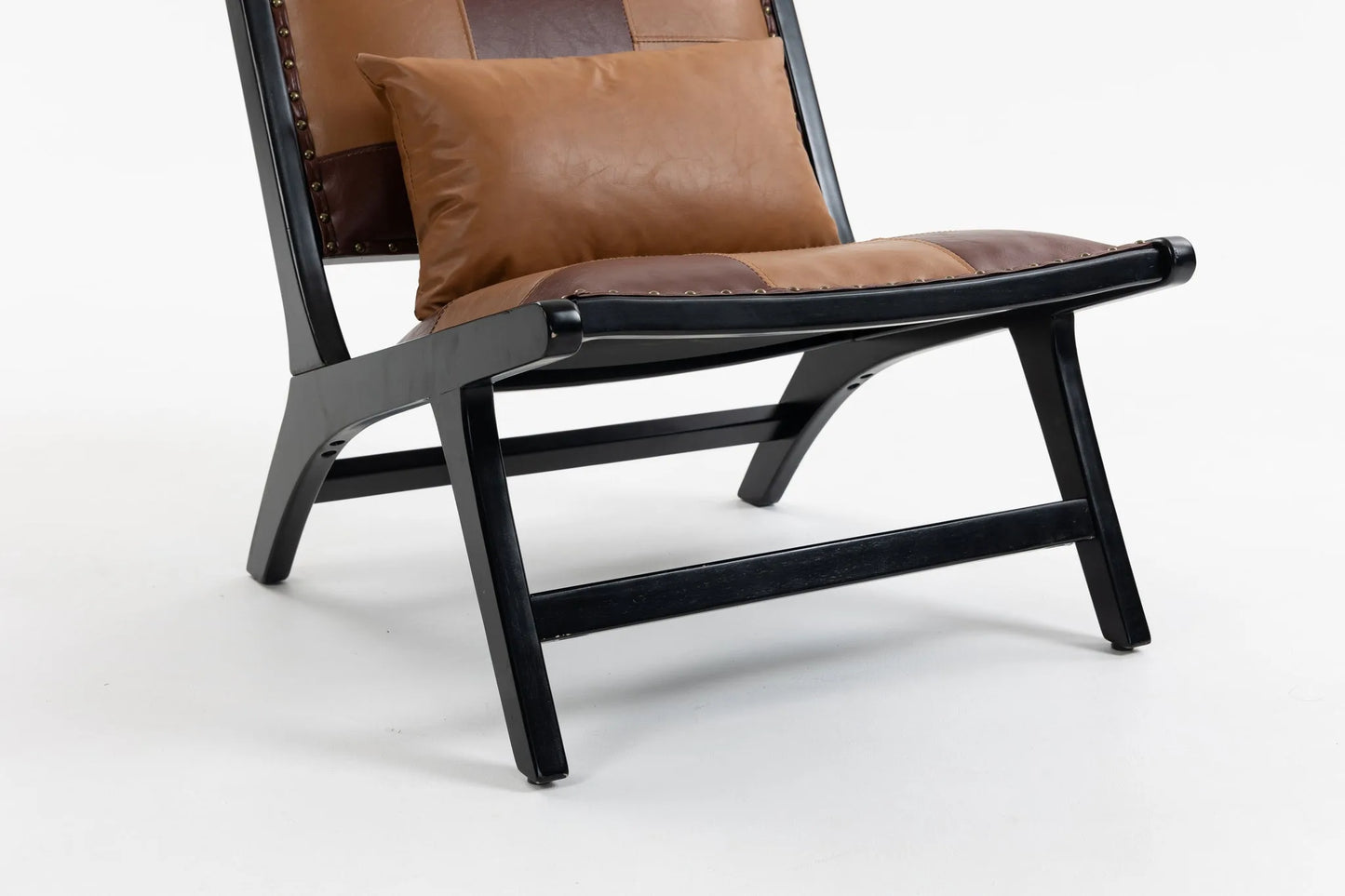 Modern Boho Accent Chairs with Solid Wood Frame for Living Room, Mid Century Lounge Chair, Side Chair Indoor detail view 22