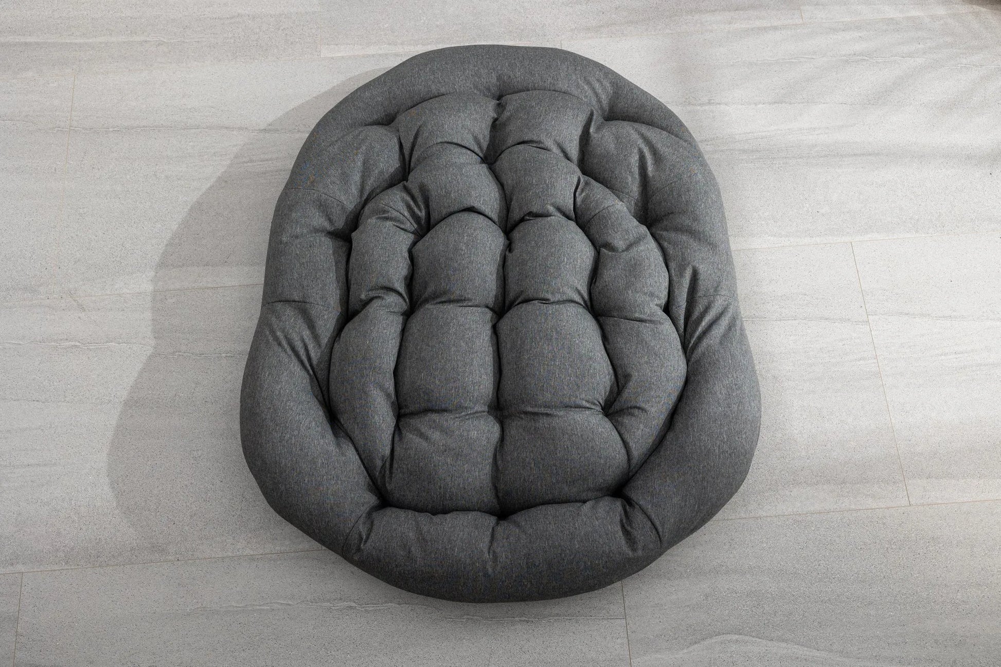 Outdoor Rattan Rocking Chair, Padded Cushion Rocker Recliner Chair Outdoor for Front Porch, Living Room, Patio, Garden, Grey detail view 9