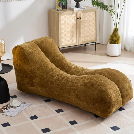 Creative Bean Bag Sofa Chair for Adults with High-Quality Sponge Filling and Polyester Fiber, 59x30x23.6 inches lifestyle view