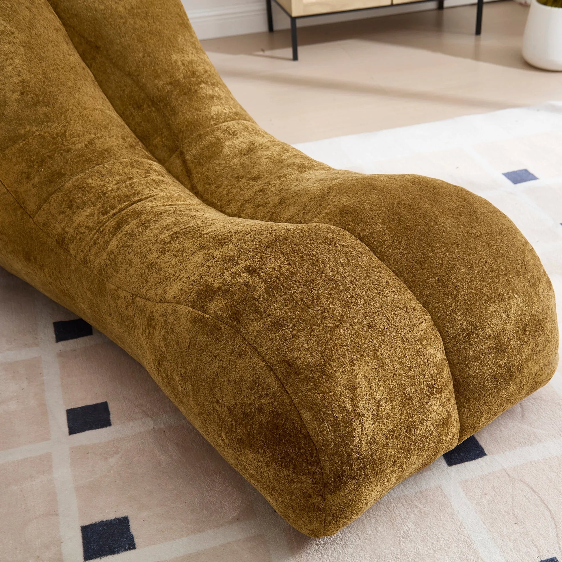 Creative Bean Bag Sofa Chair for Adults with High-Quality Sponge Filling and Polyester Fiber, 59x30x23.6 inches detail view 5